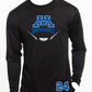 Baseball Men's Solid Color Performance Long Sleeve Tee