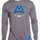 Baseball Men's Solid Color Performance Long Sleeve Tee