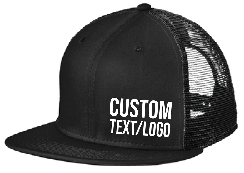 Custom New Era Snapback Flatbill Trucker Hat