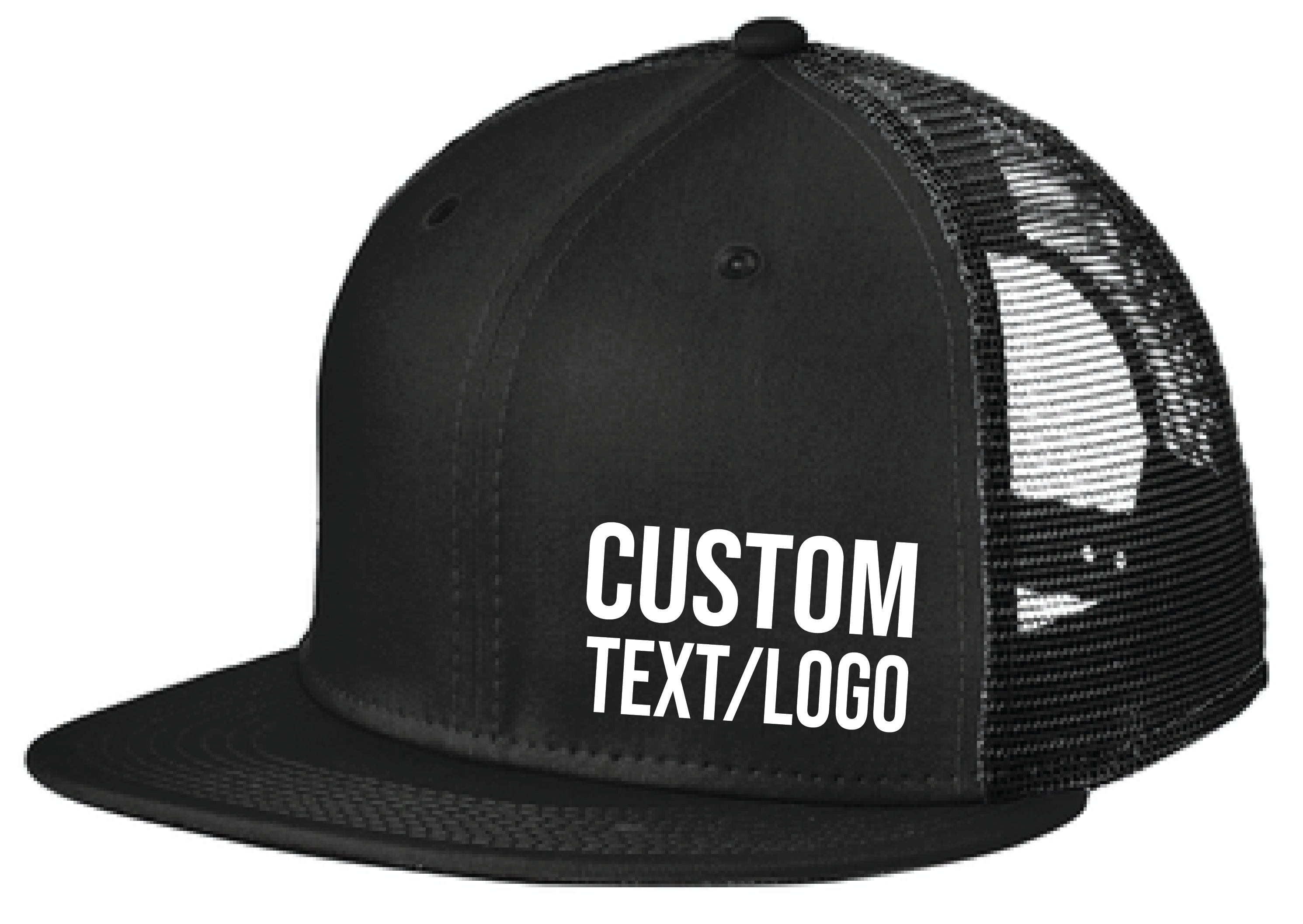 Custom New Era Snapback Flatbill Trucker Hat