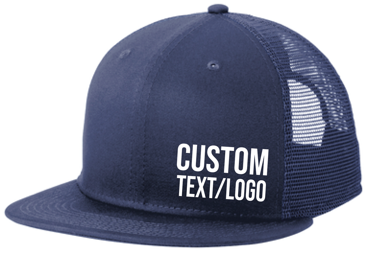 Custom New Era Snapback Flatbill Trucker Hat