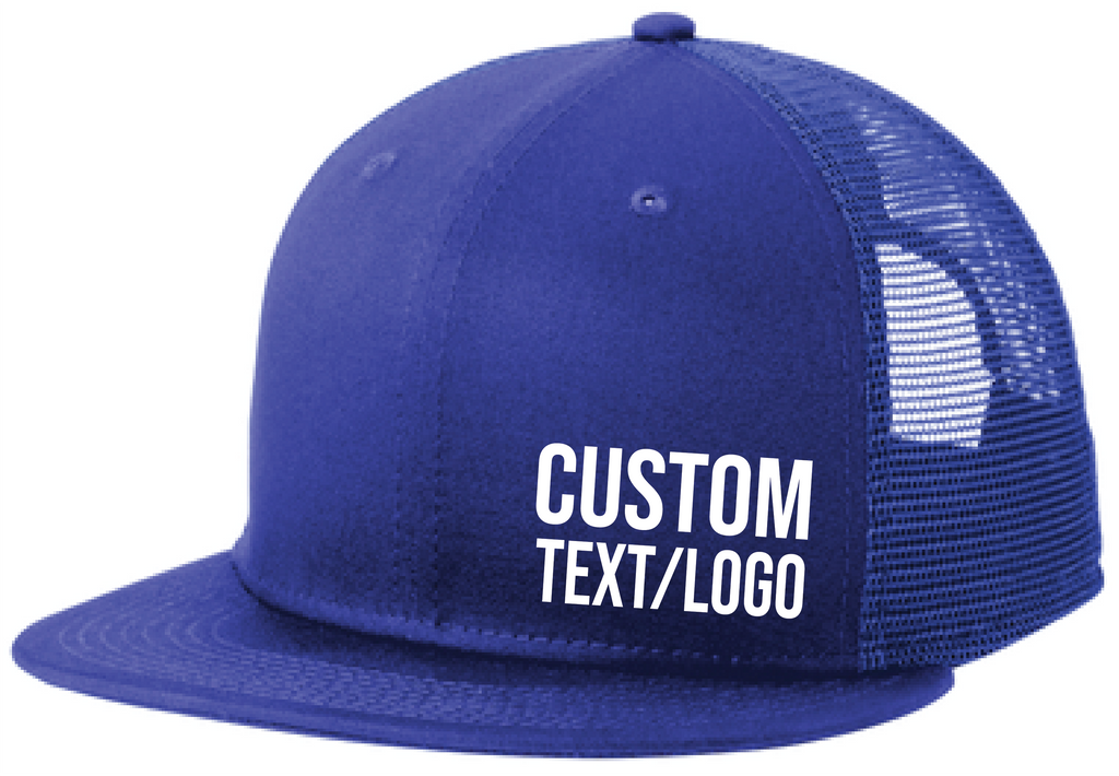 Custom New Era Snapback Flatbill Trucker Hat