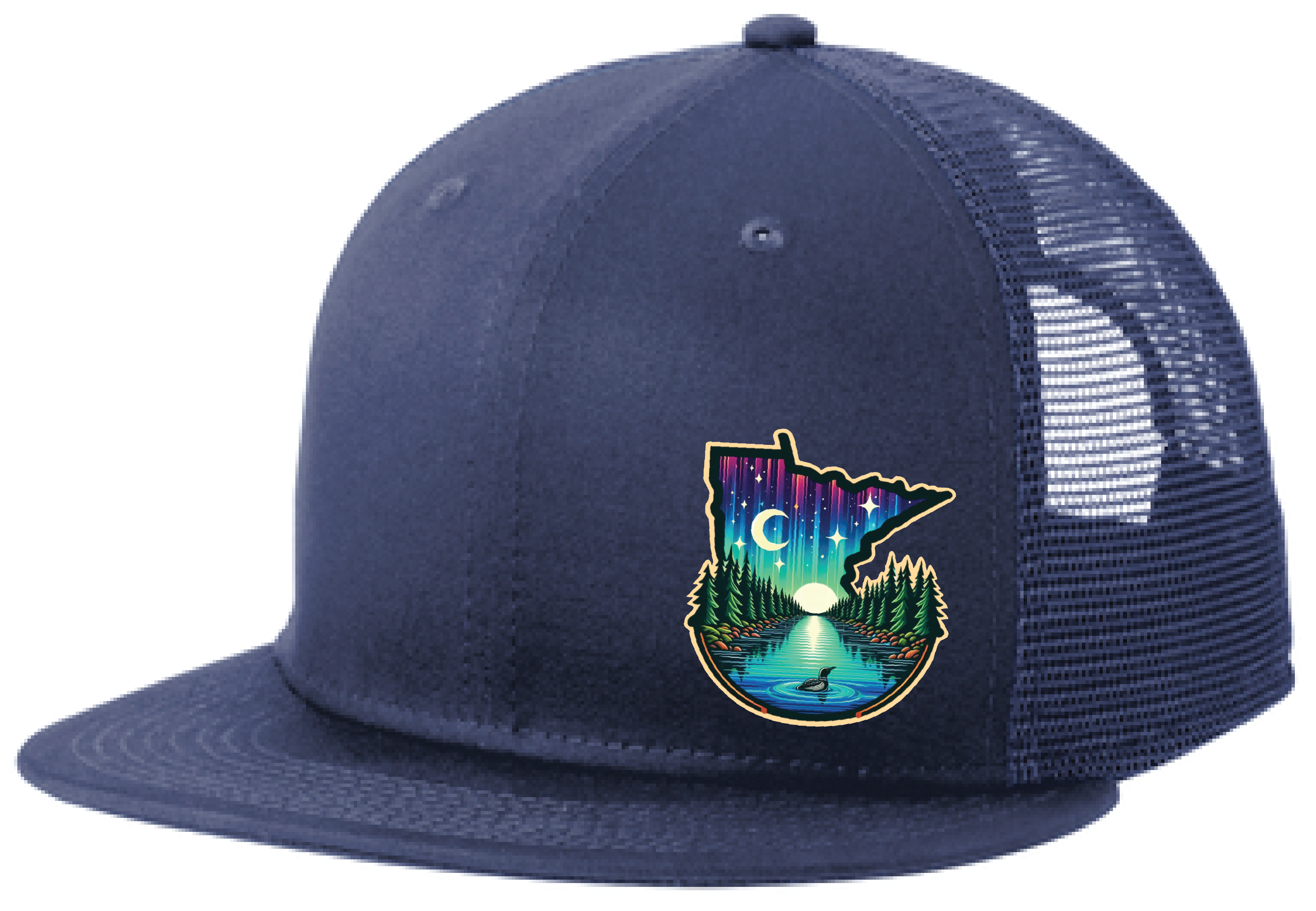 Minnesota New Era Standard Fit Snapback Flatbill Trucker Hat