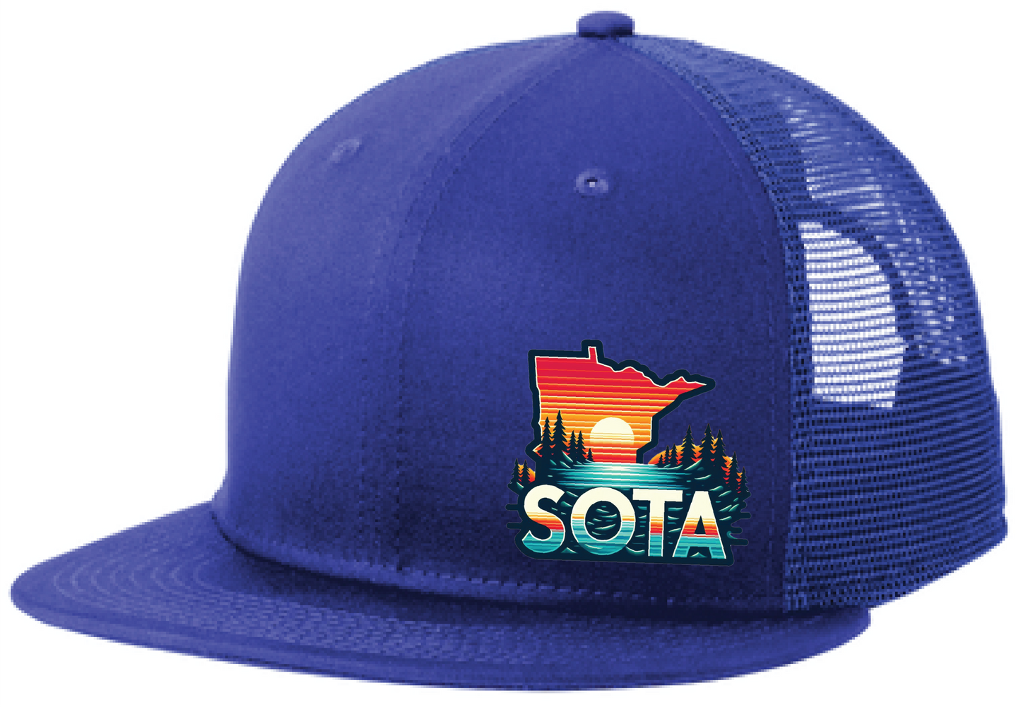 Baseball New Era Standard Fit Snapback Flatbill Trucker Hat