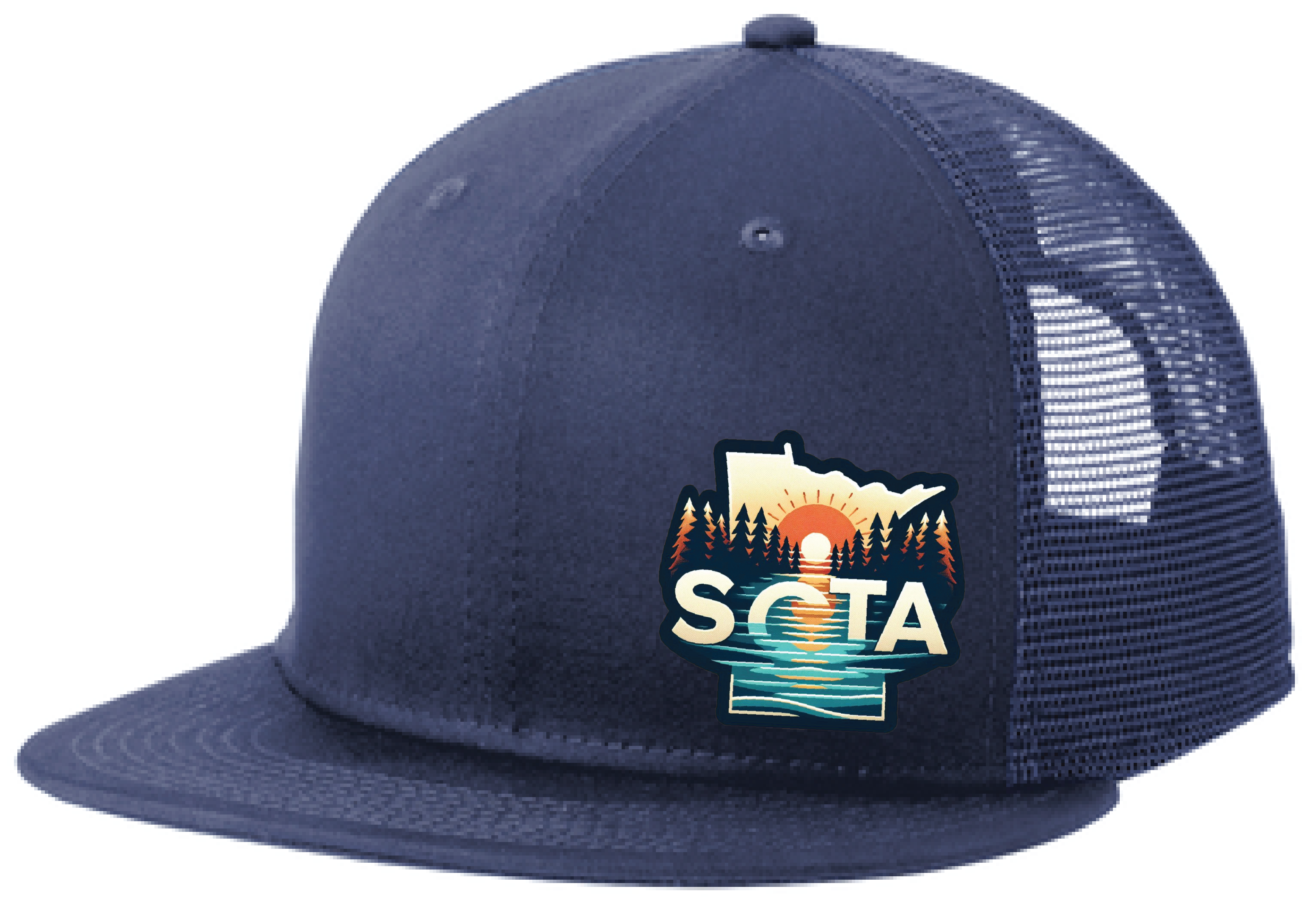 Minnesota New Era Standard Fit Snapback Flatbill Trucker Hat