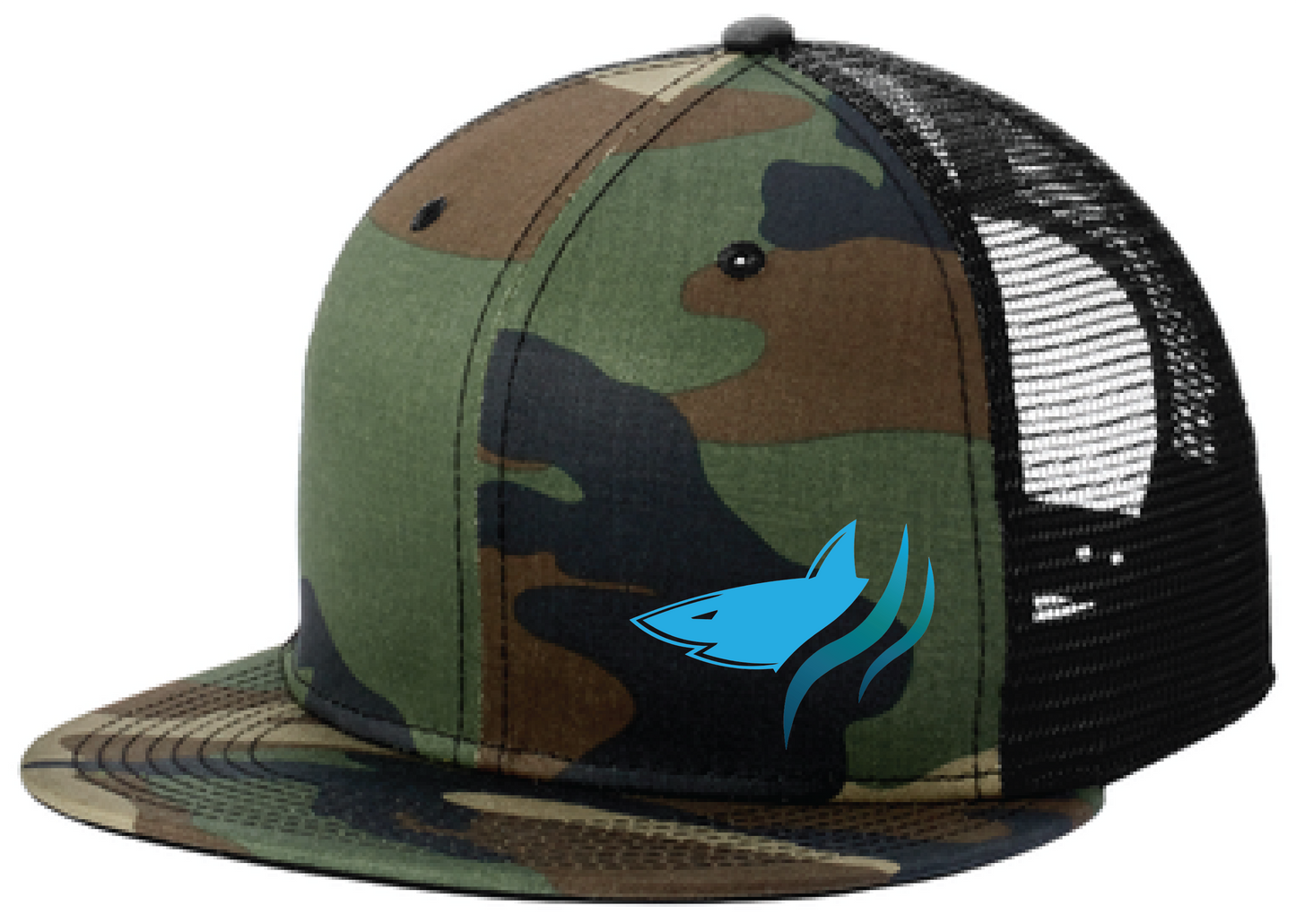 Shark Bait New Era Standard Fit Snapback Flatbill Trucker Hat