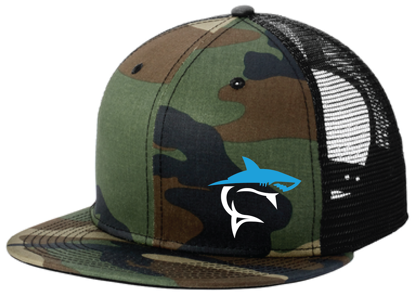 Shark Bait New Era Standard Fit Snapback Flatbill Trucker Hat