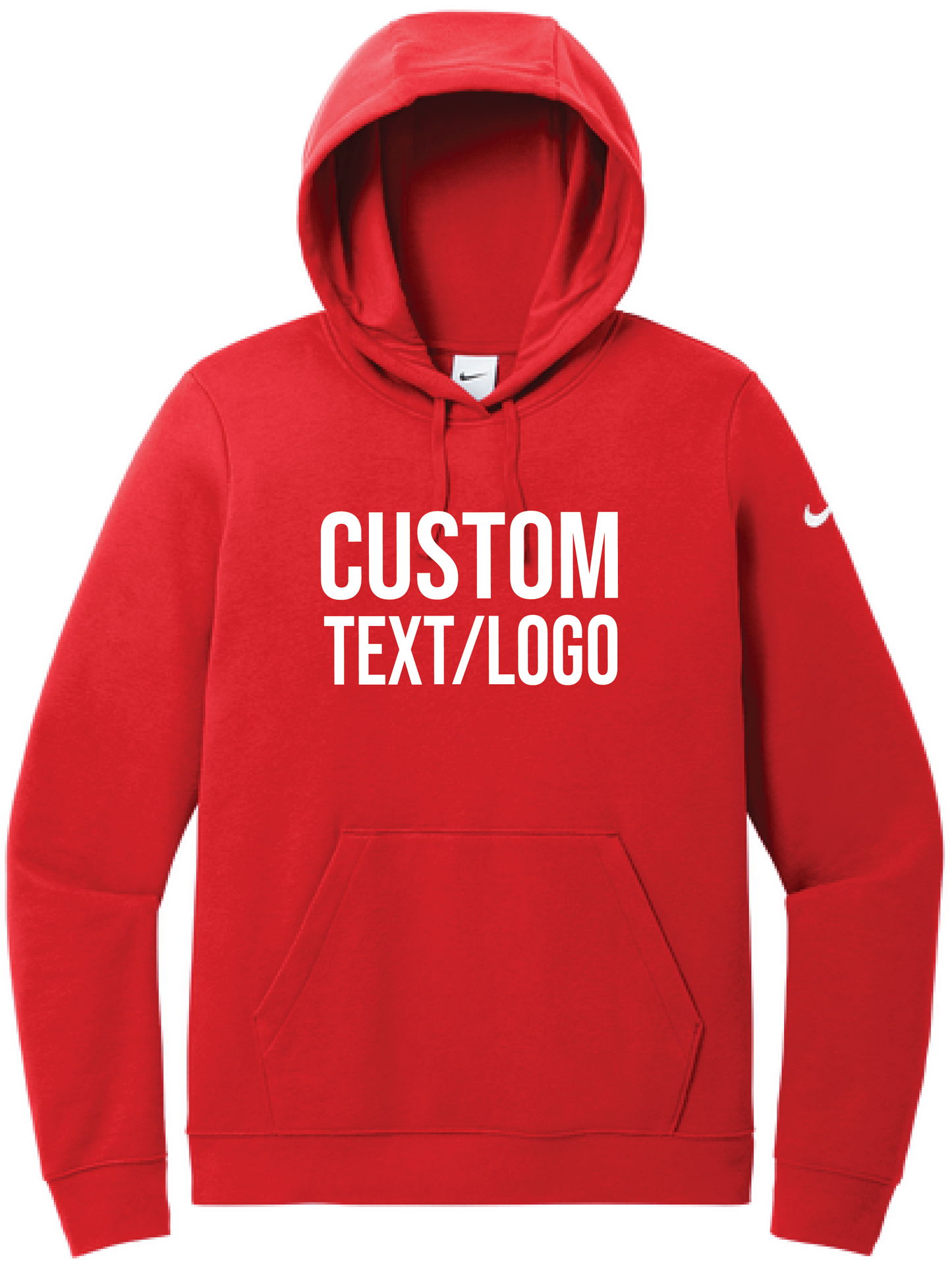Custom Women's Nike Club Fleece Pullover Hoodie