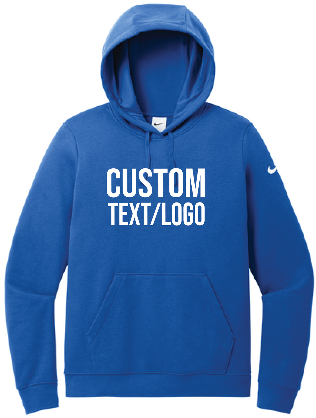 Custom Women's Nike Club Fleece Pullover Hoodie