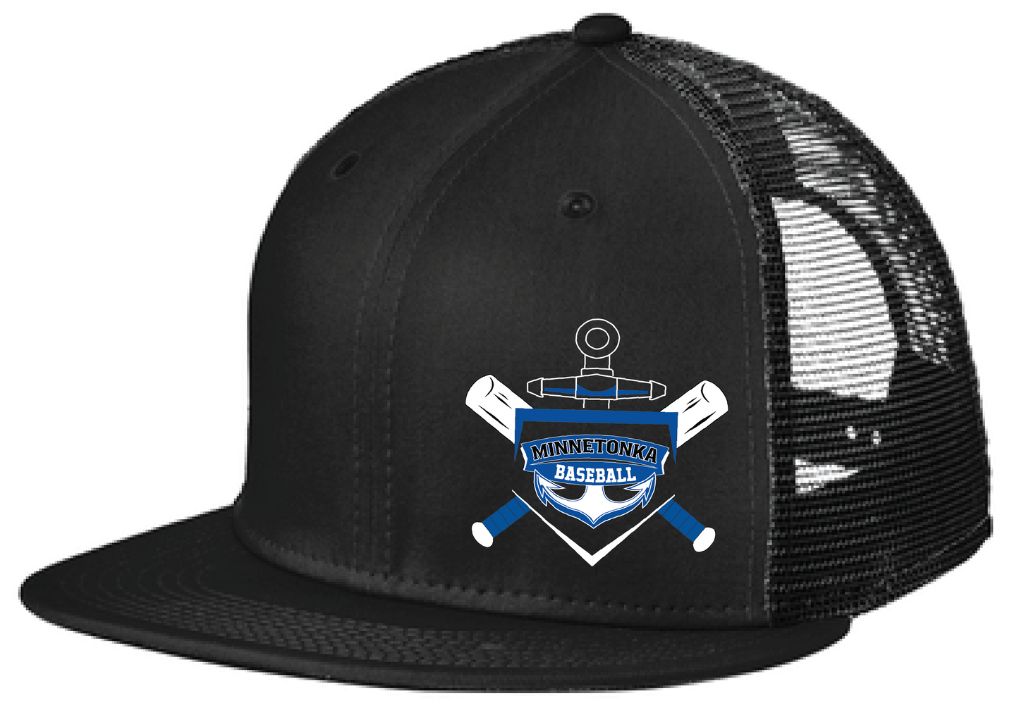 Baseball New Era Standard Fit Snapback Flatbill Trucker Hat