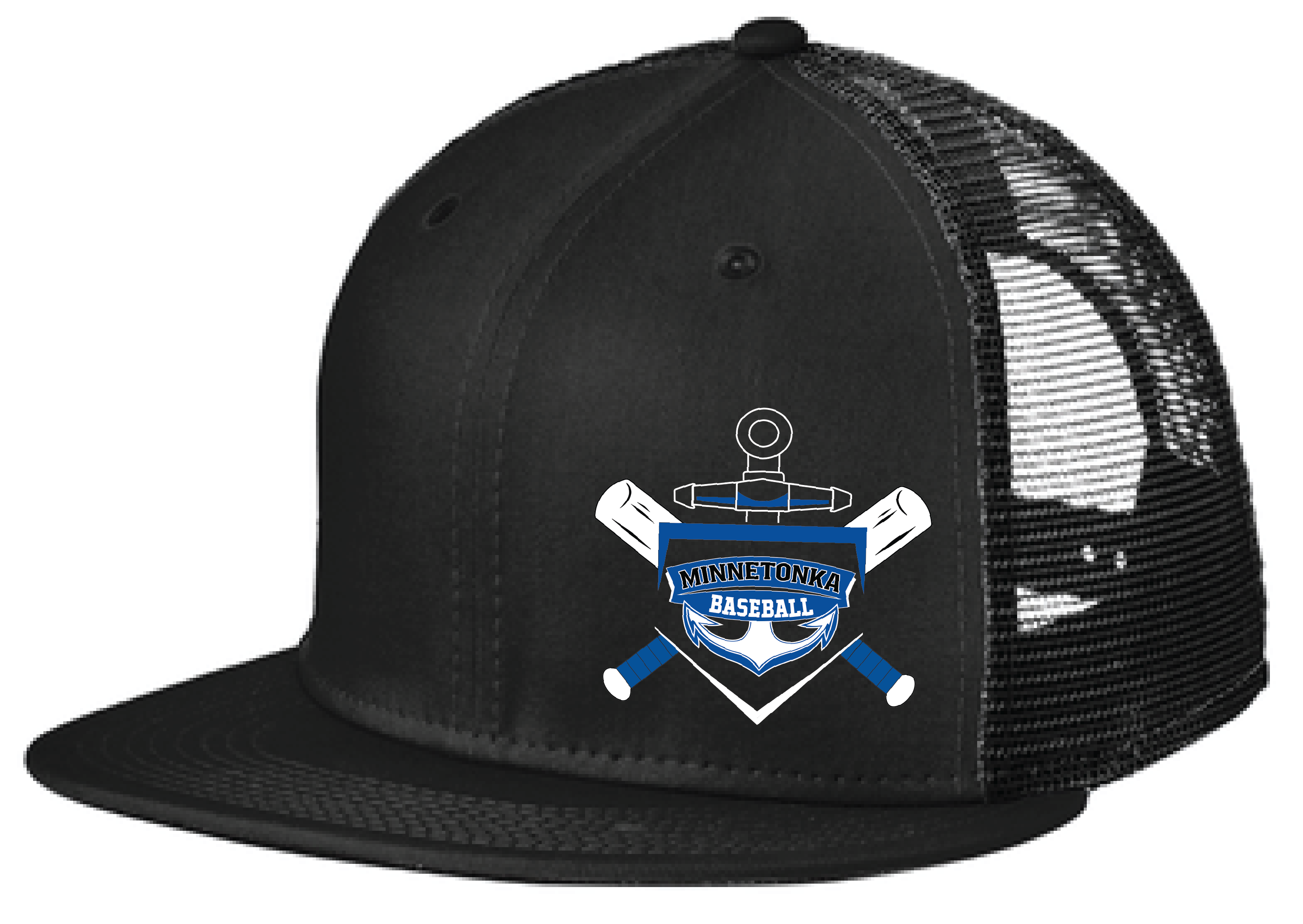 Baseball New Era Standard Fit Snapback Flatbill Trucker Hat