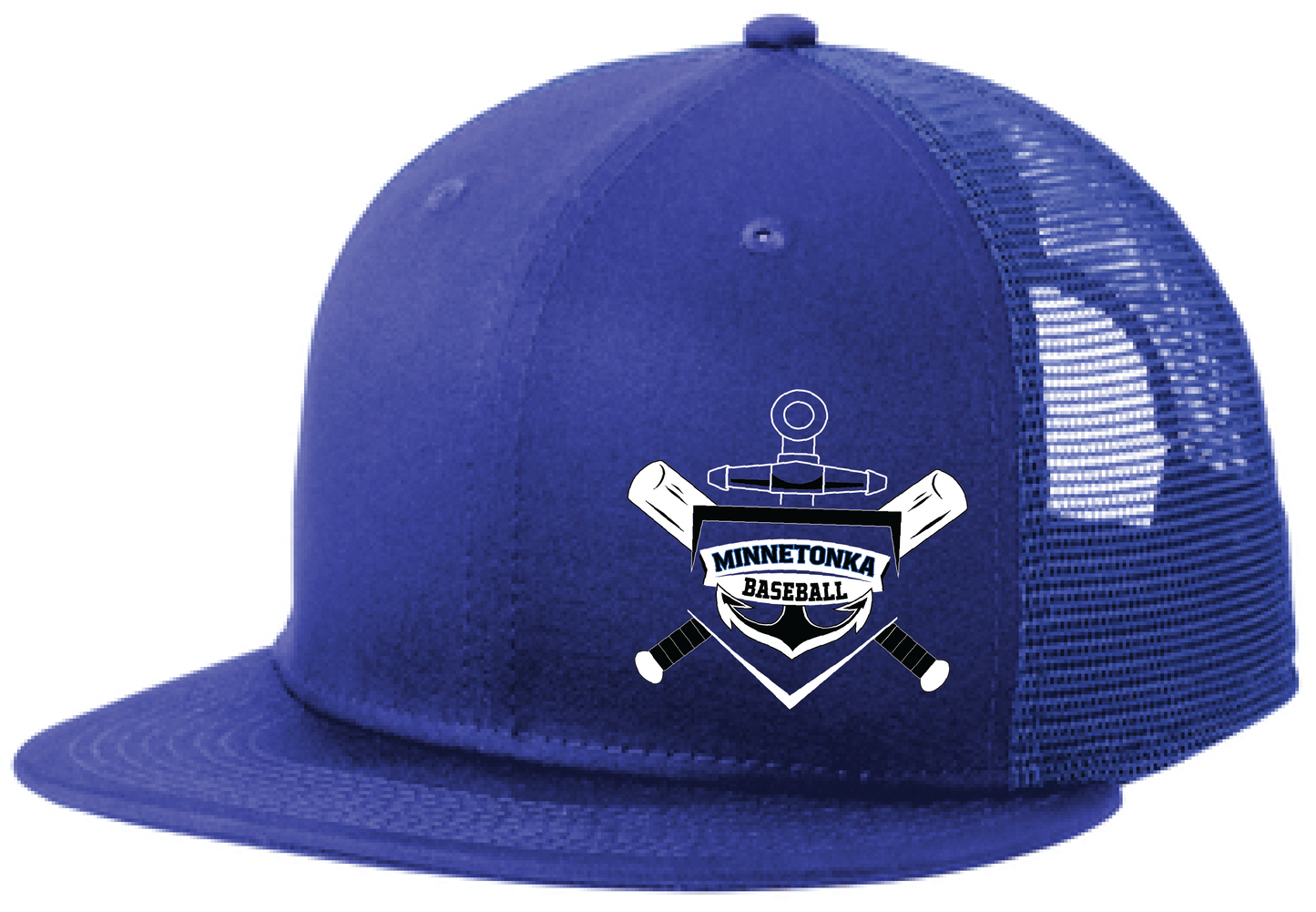 Baseball New Era Standard Fit Snapback Flatbill Trucker Hat