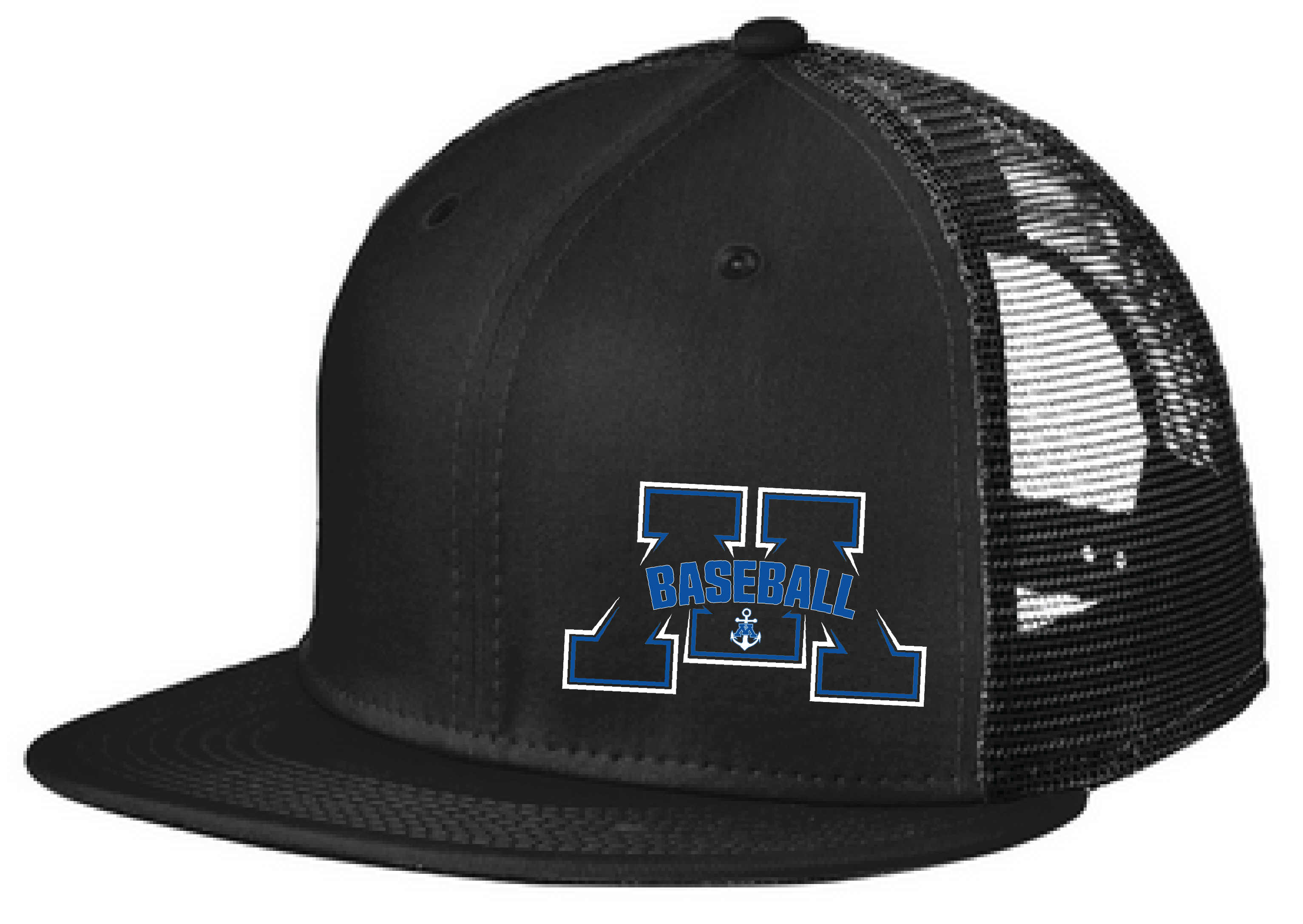 Baseball New Era Standard Fit Snapback Flatbill Trucker Hat