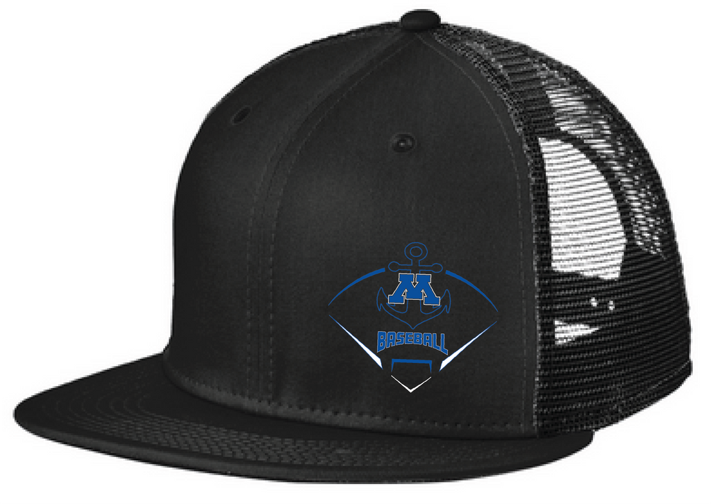 Baseball New Era Standard Fit Snapback Flatbill Trucker Hat
