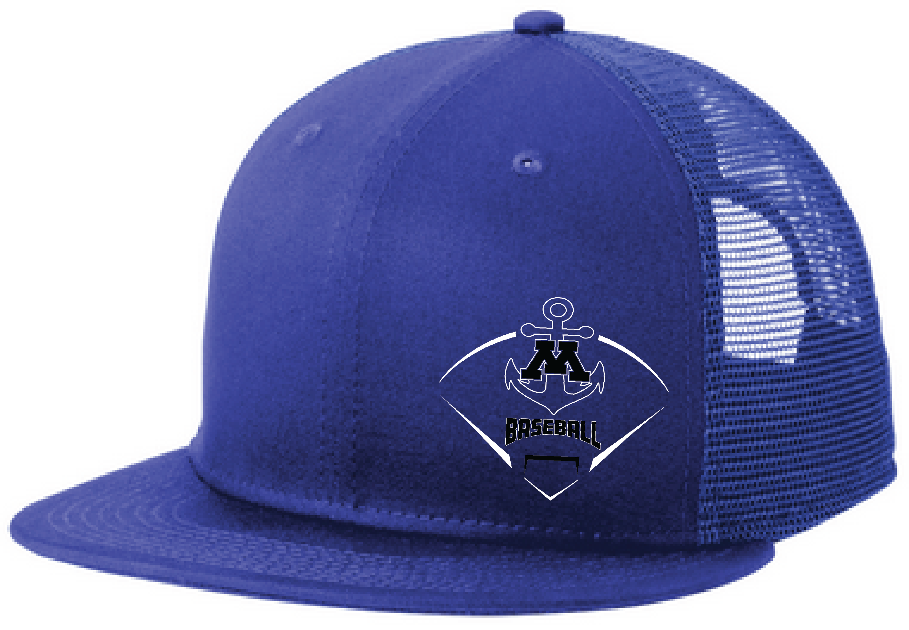 Baseball New Era Standard Fit Snapback Flatbill Trucker Hat