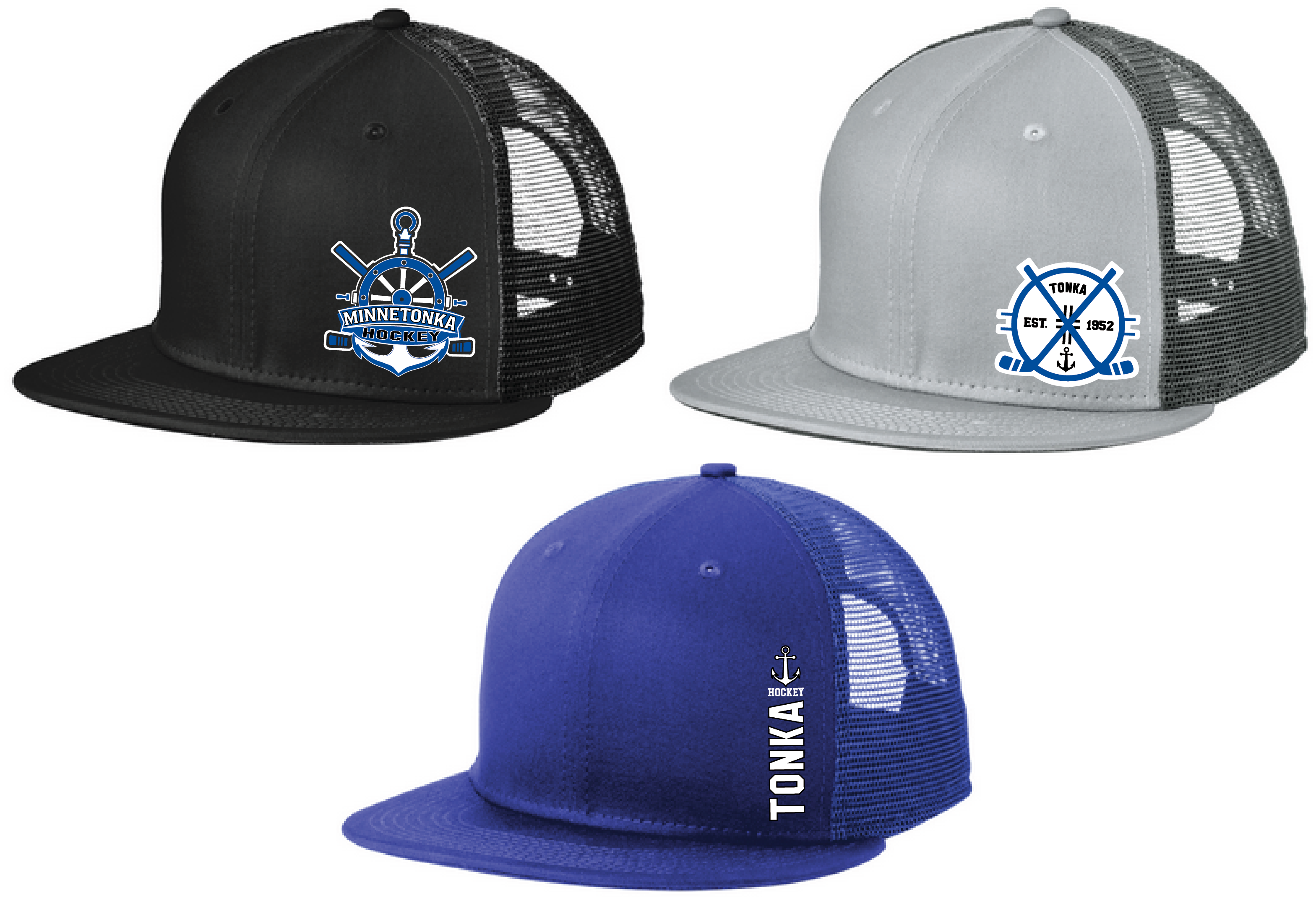 Hockey New Era Standard Fit Snapback Flatbill Trucker Hat