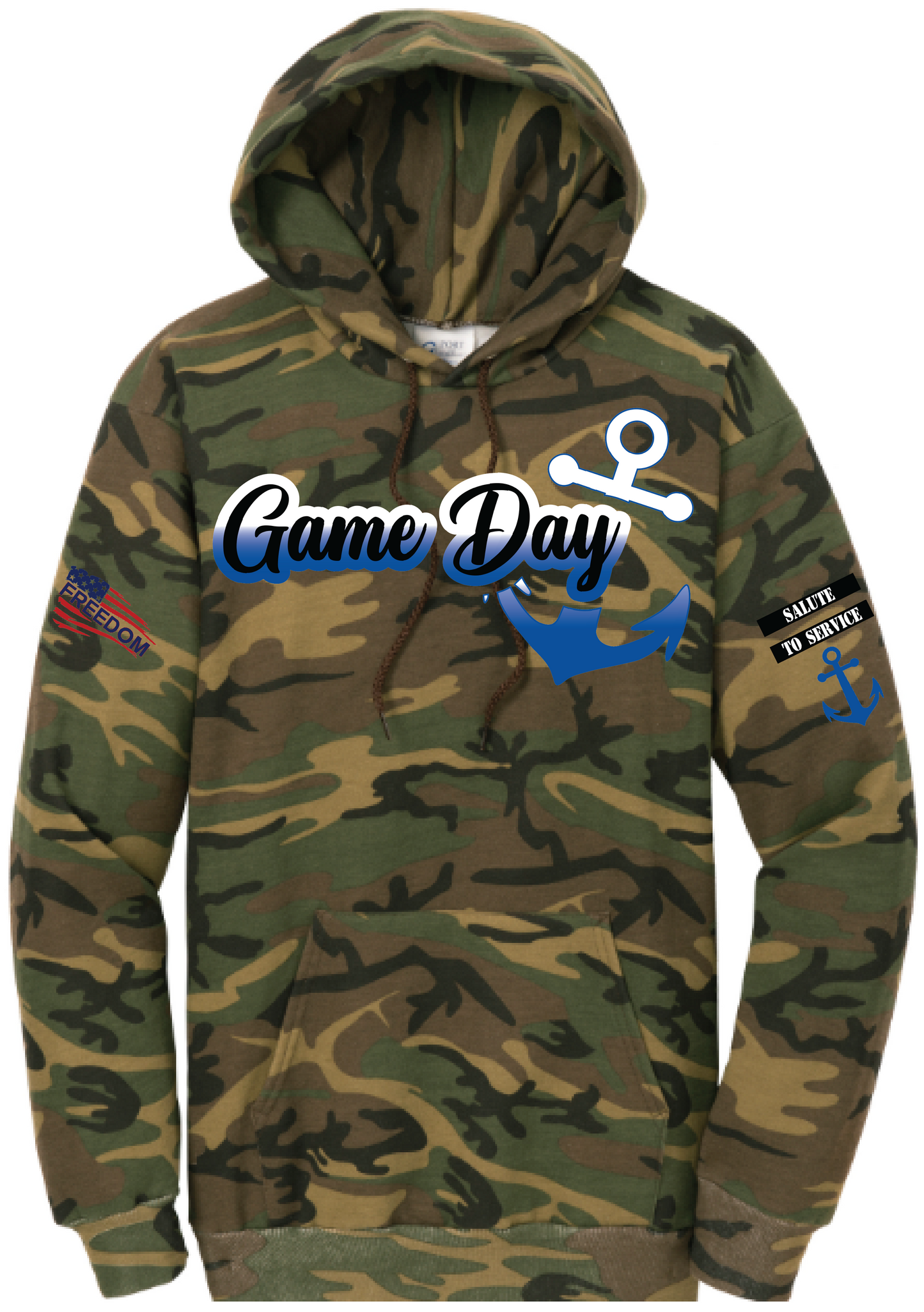Salute To Service Football Women's Core Fleece Camo Hooded Sweatshirt