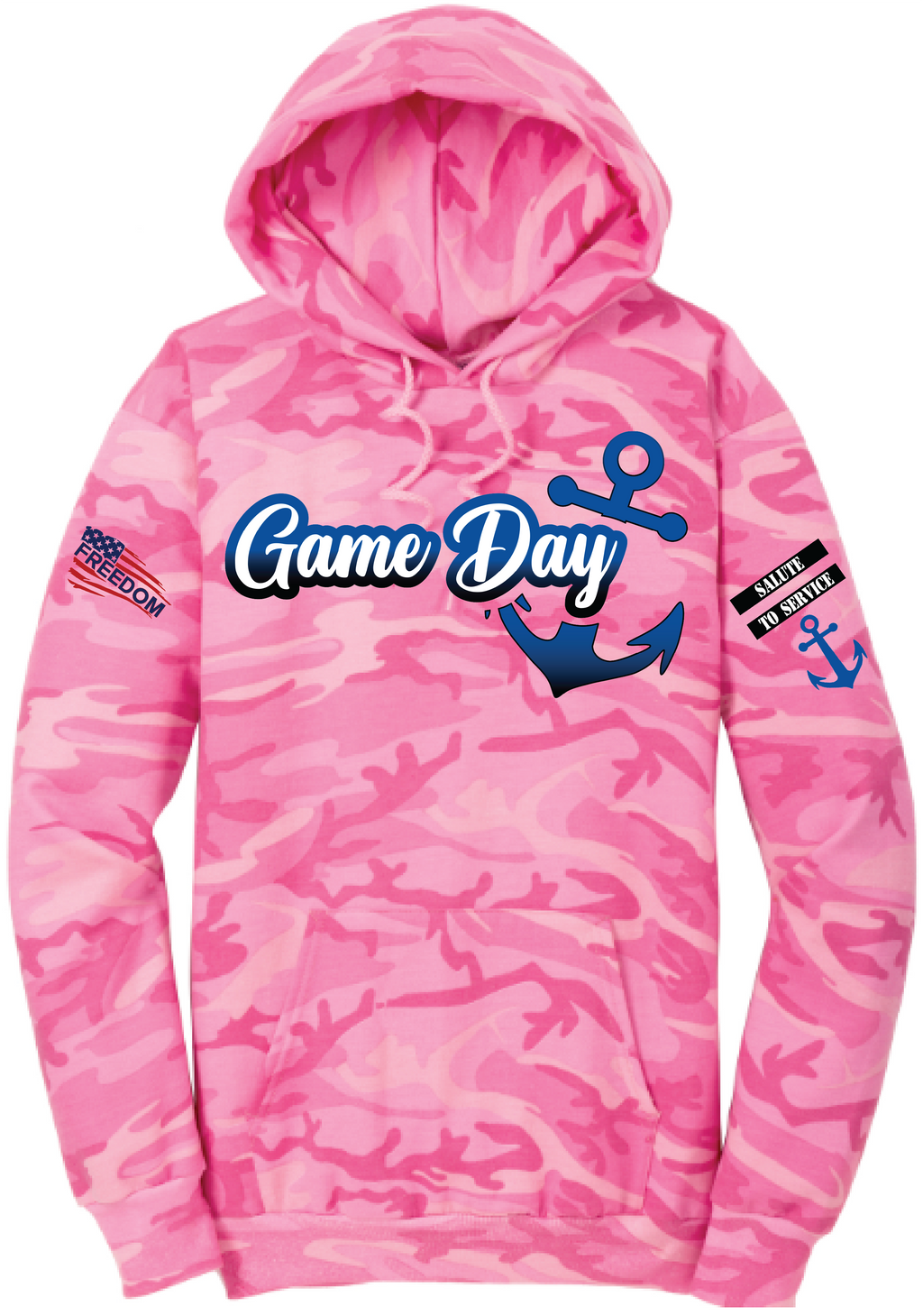 Salute To Service Football Women's Core Fleece Camo Hooded Sweatshirt