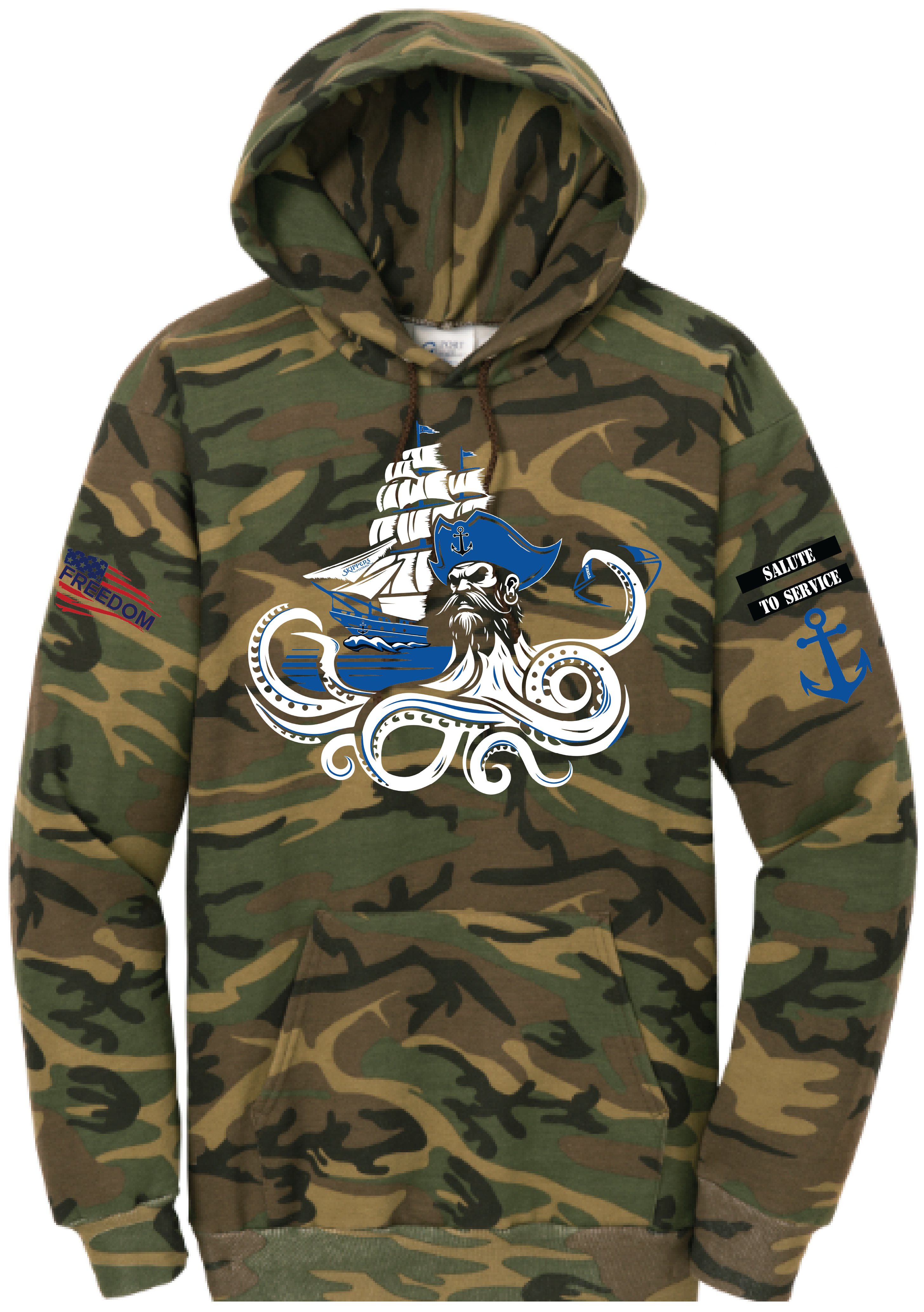 Salute To Service Football Men's Core Fleece Camo Hooded Sweatshirt