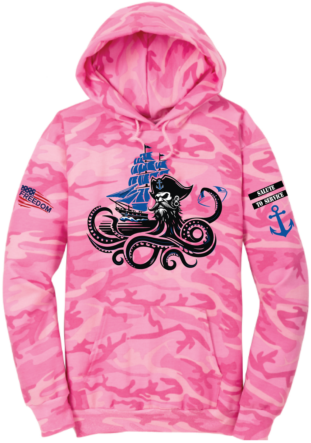 Salute To Service Football Men's Core Fleece Camo Hooded Sweatshirt