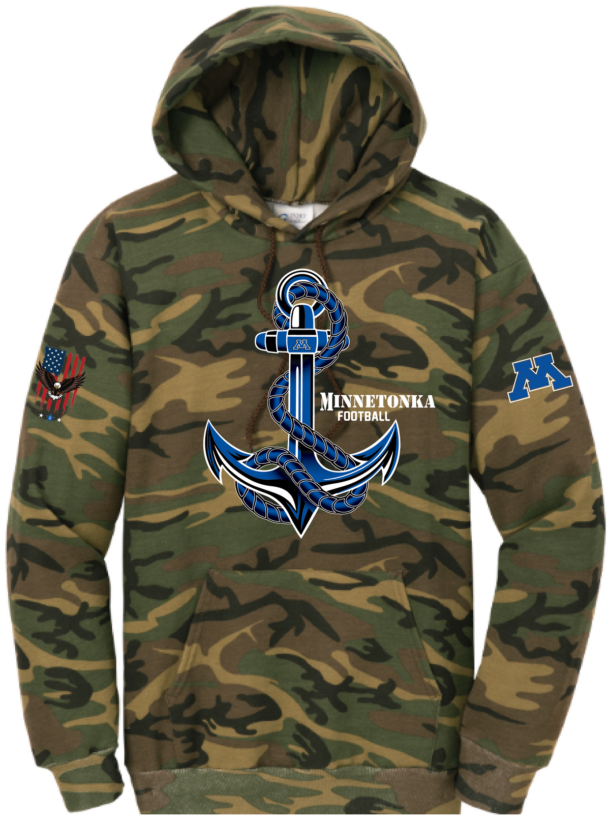Men's TFA Honor The Brave Core Fleece Camo Pullover Hooded Sweatshirt