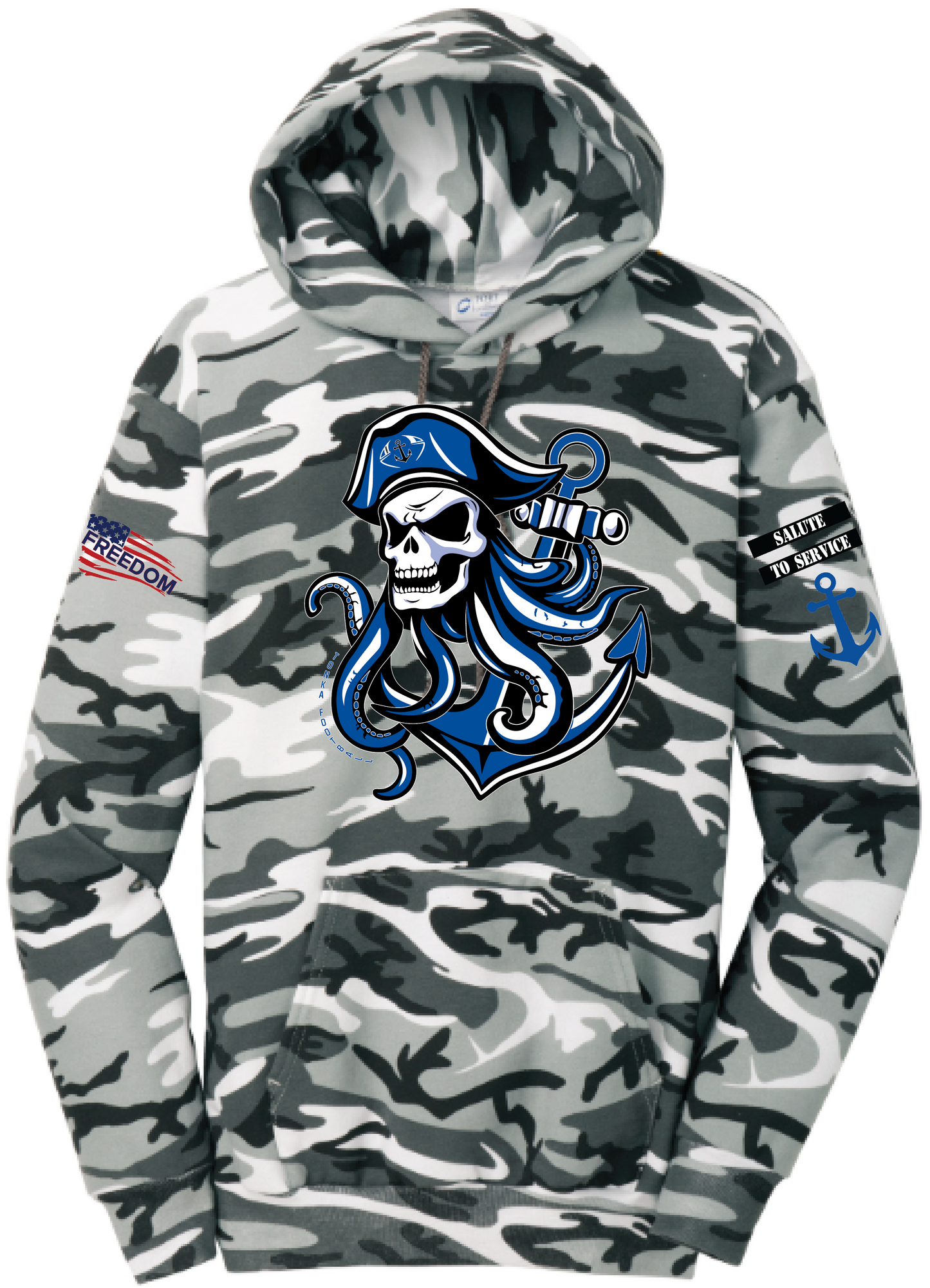 Salute To Service Football Men's Core Fleece Camo Hooded Sweatshirt