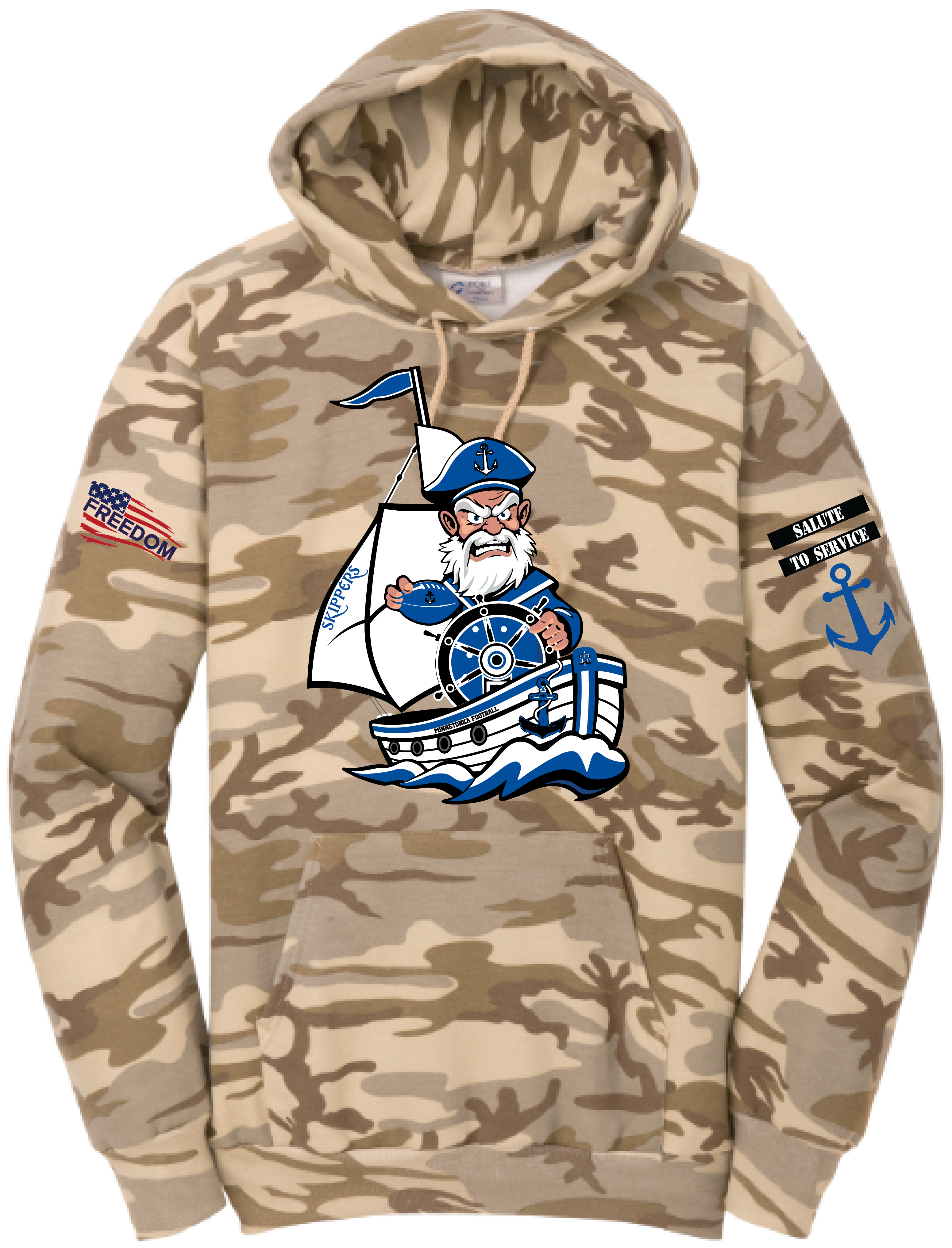 Salute To Service Football Women's Core Fleece Camo Hooded Sweatshirt