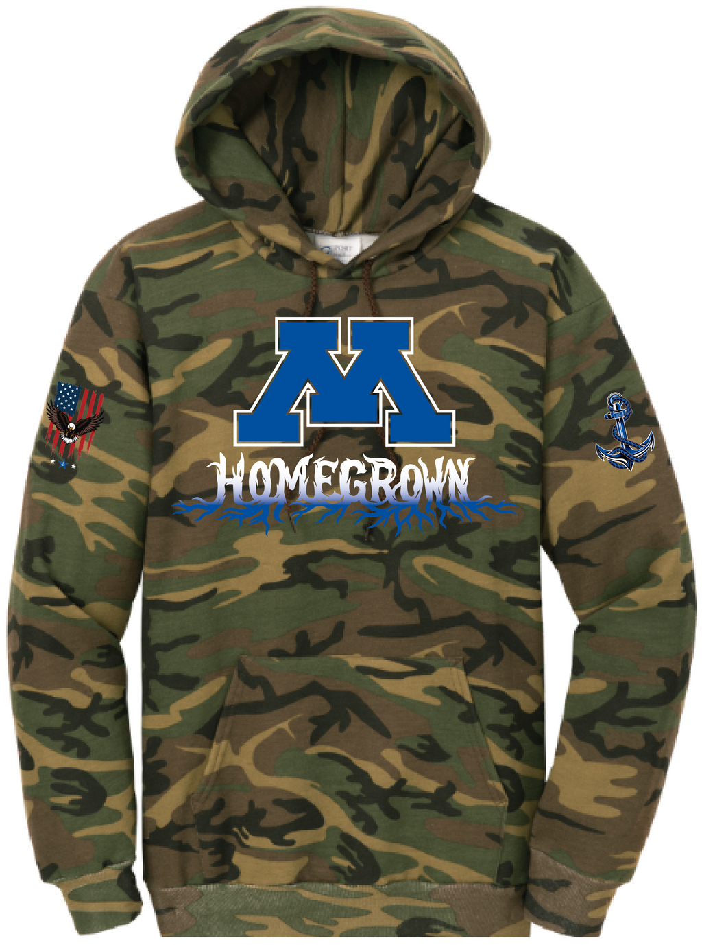 Men's TFA Honor The Brave Core Fleece Camo Pullover Hooded Sweatshirt