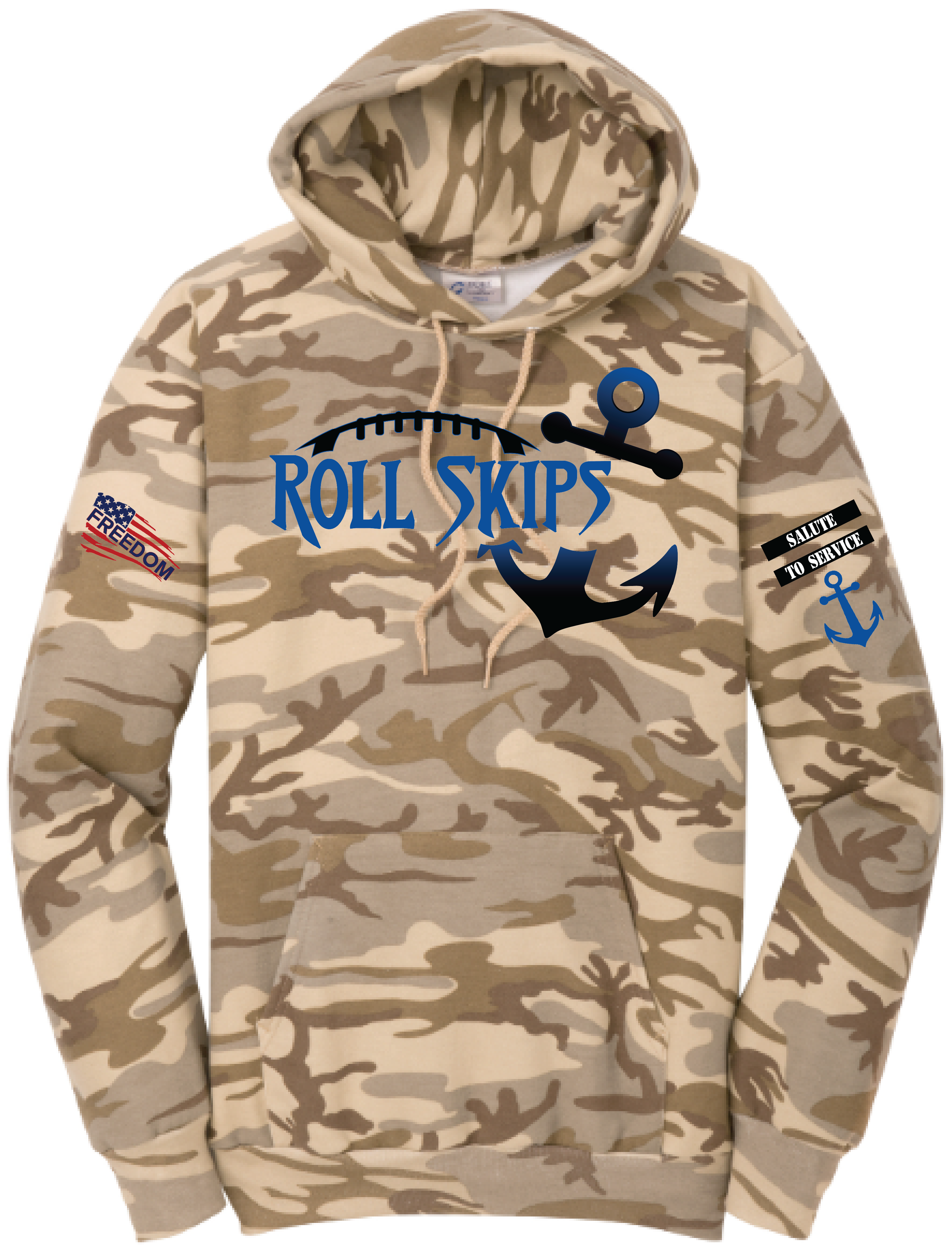 Salute To Service Football Women's Core Fleece Camo Hooded Sweatshirt