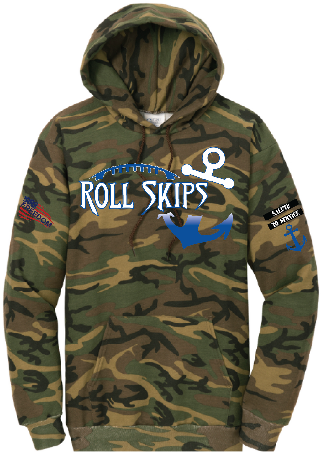 Salute To Service Football Women's Core Fleece Camo Hooded Sweatshirt