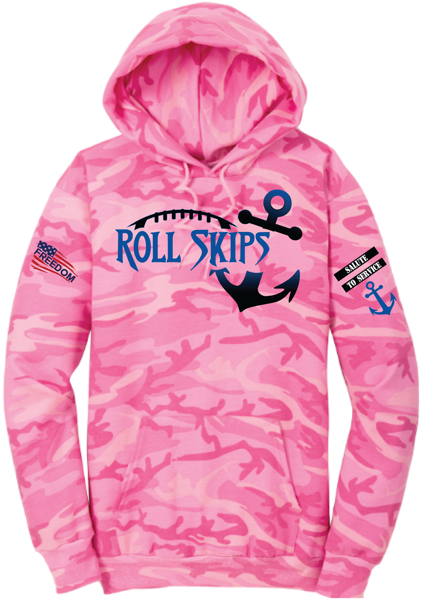 Salute To Service Football Women's Core Fleece Camo Hooded Sweatshirt