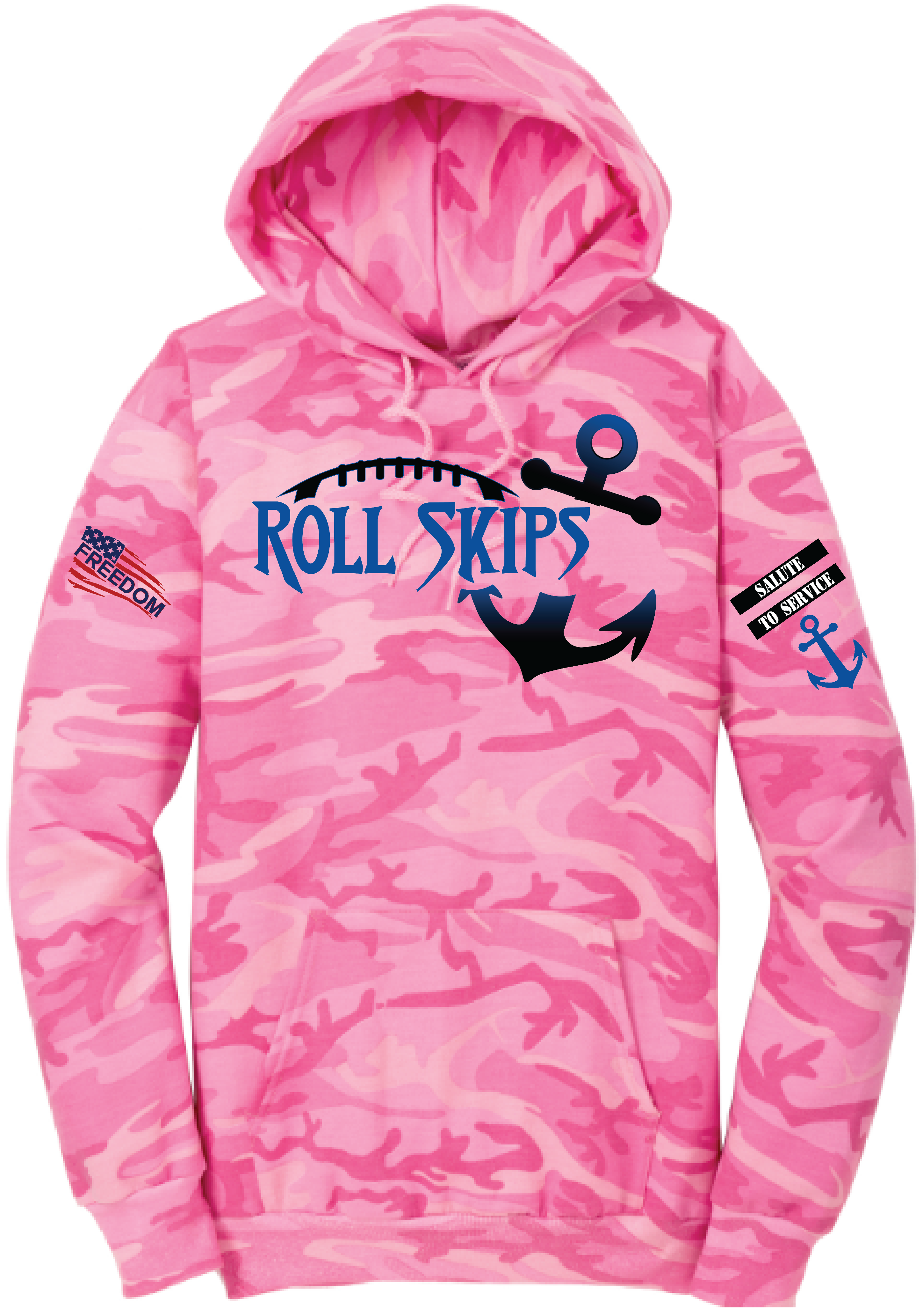 Salute To Service Football Women's Core Fleece Camo Hooded Sweatshirt