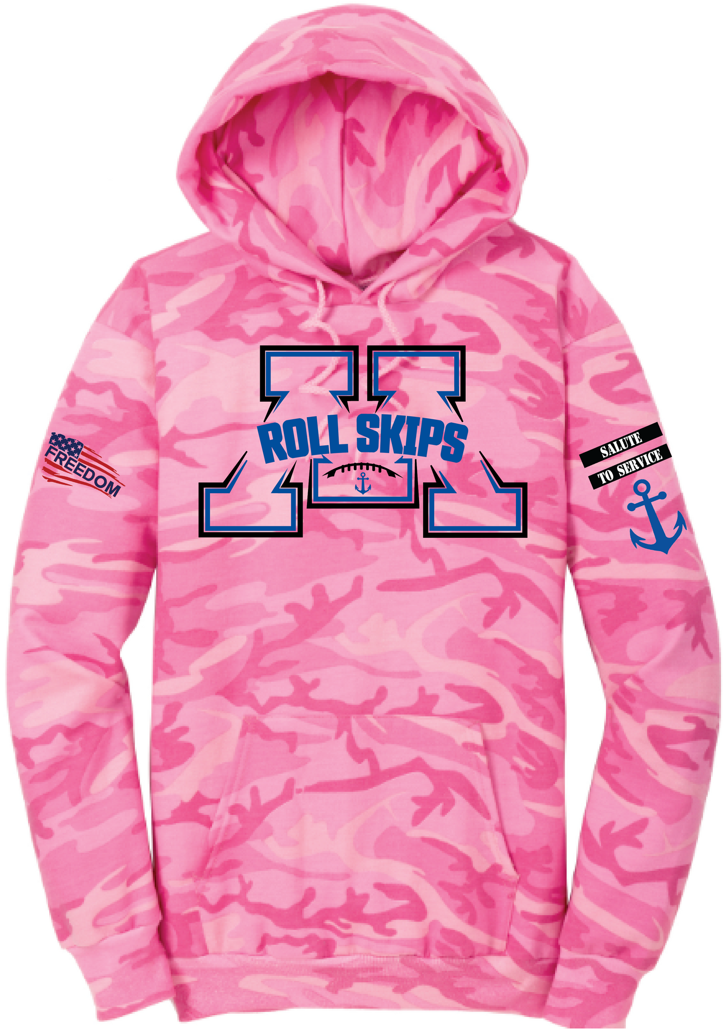 Salute To Service Football Men's Core Fleece Camo Hooded Sweatshirt