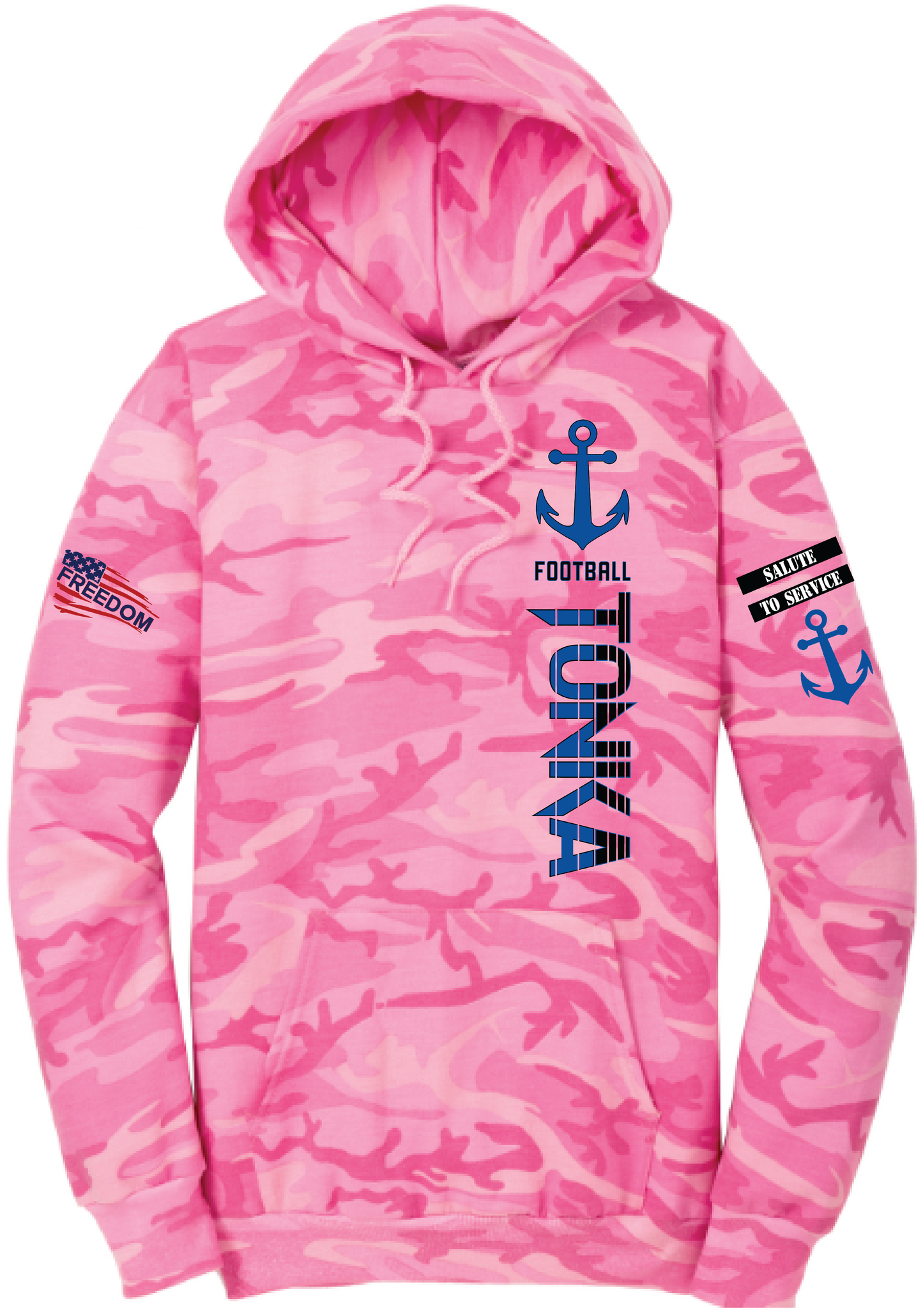 Salute To Service Football Men's Core Fleece Camo Hooded Sweatshirt