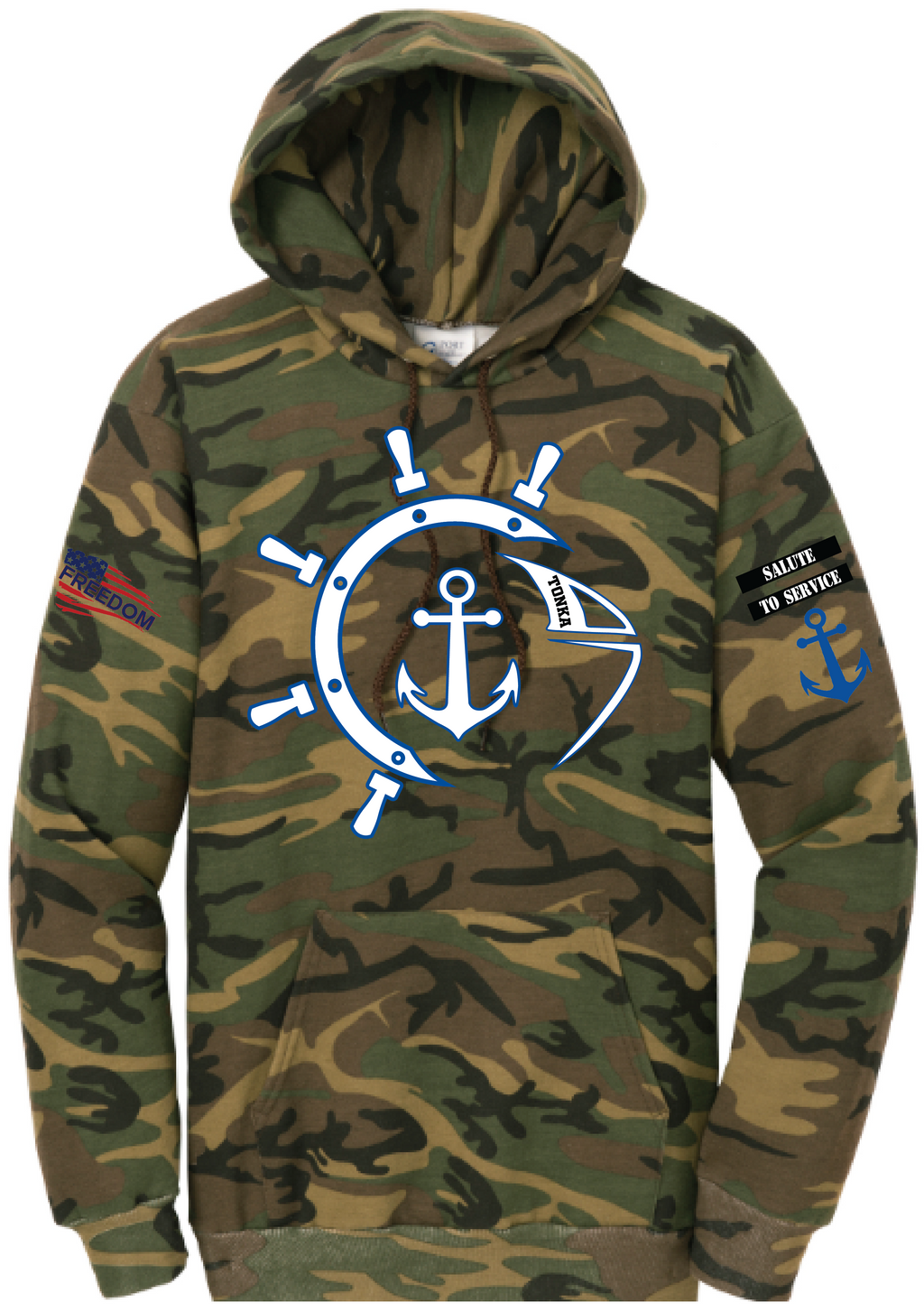 Salute To Service Football Men's Core Fleece Camo Hooded Sweatshirt