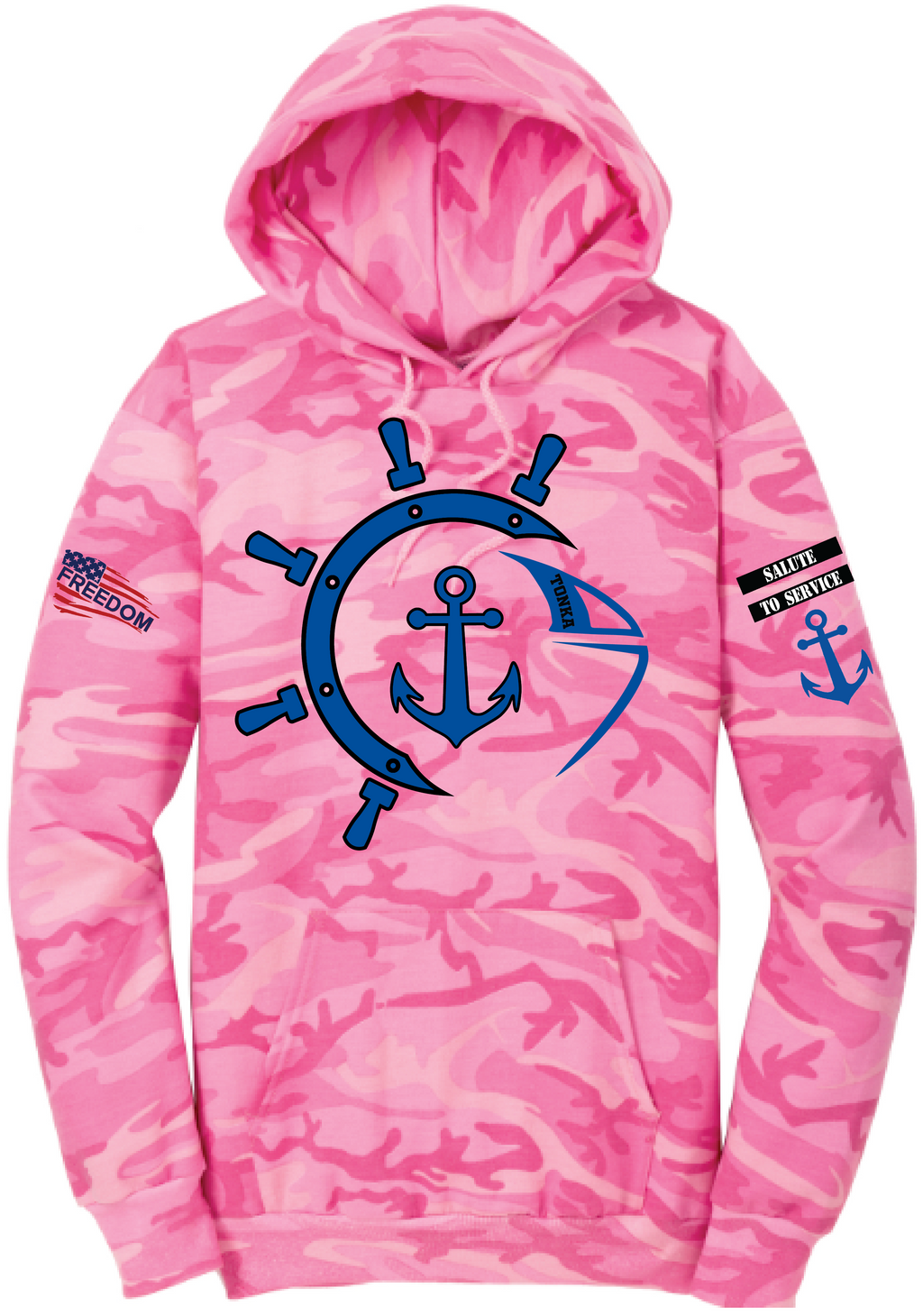 Salute To Service Football Men's Core Fleece Camo Hooded Sweatshirt