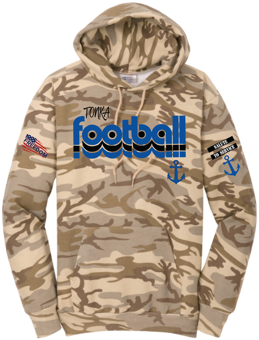 Salute To Service Football Women's Core Fleece Camo Hooded Sweatshirt
