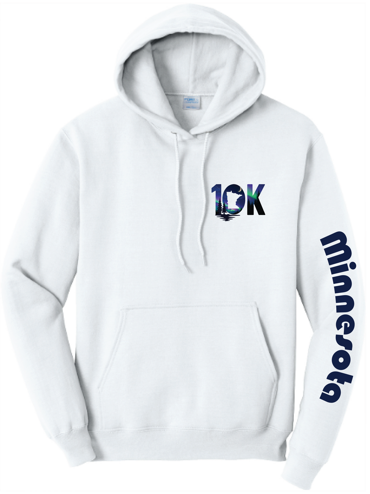 Minnesota 10K Unisex Core Fleece Hooded Sweatshirt