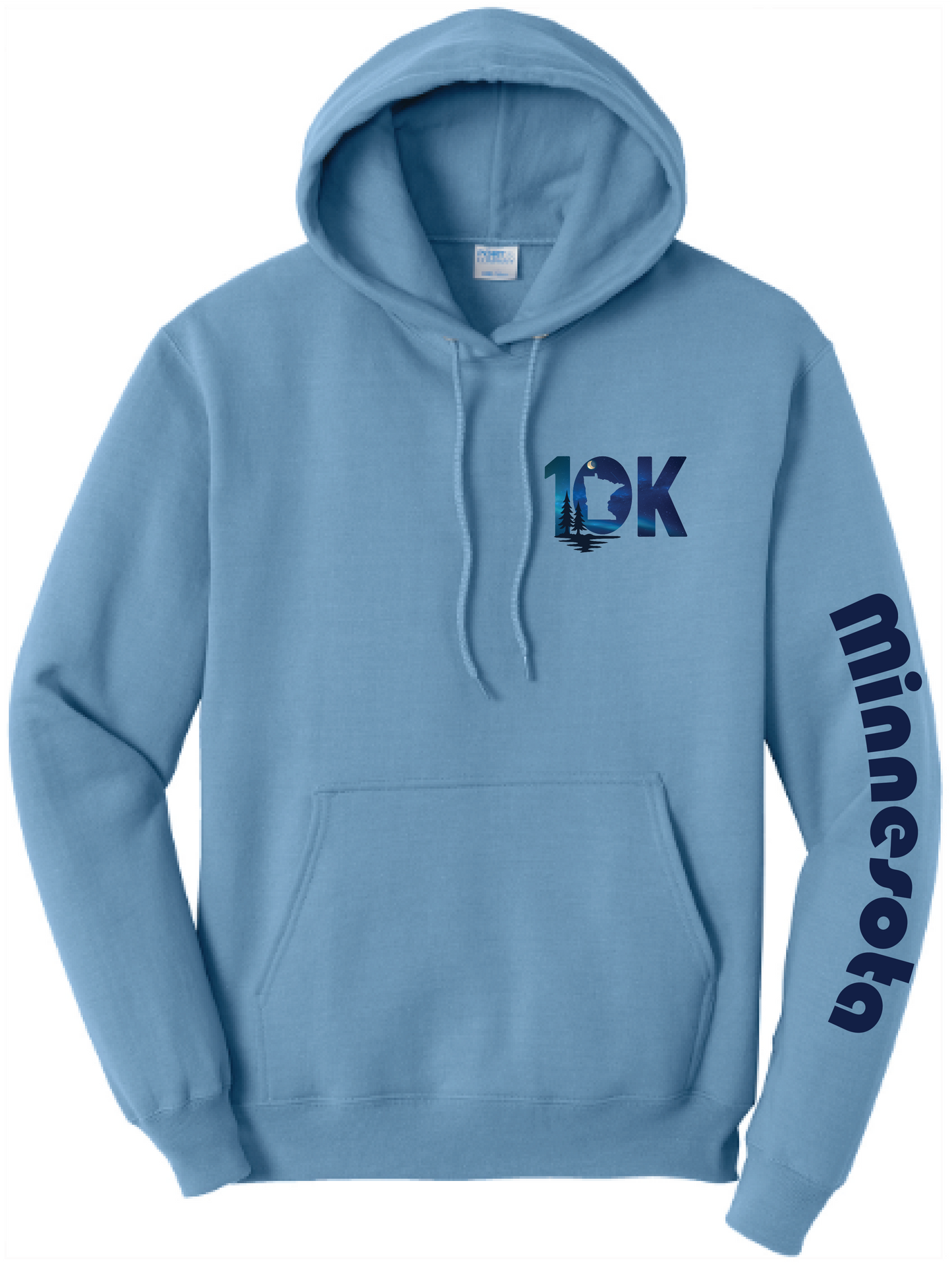 Minnesota 10K Unisex Core Fleece Hooded Sweatshirt