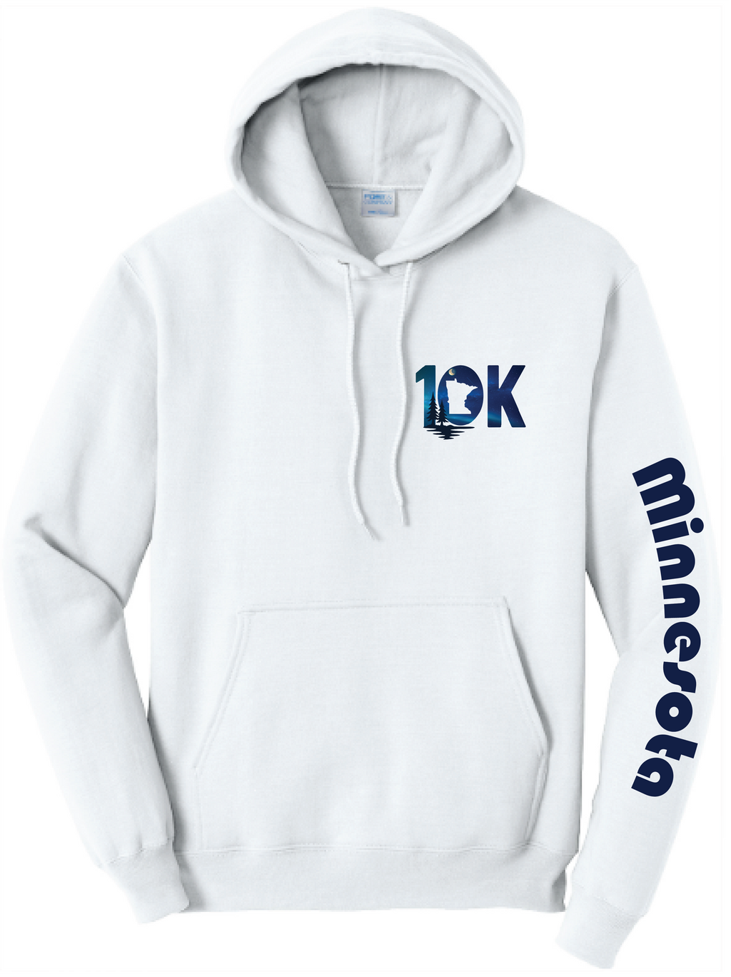 Minnesota 10K Unisex Core Fleece Hooded Sweatshirt