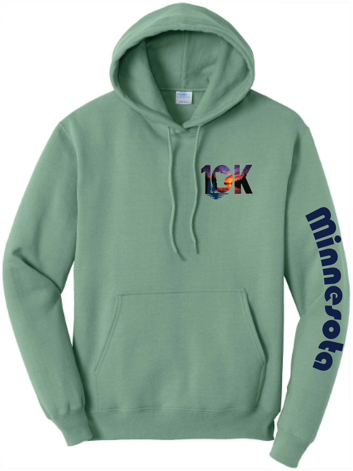 Minnesota 10K Unisex Core Fleece Hooded Sweatshirt
