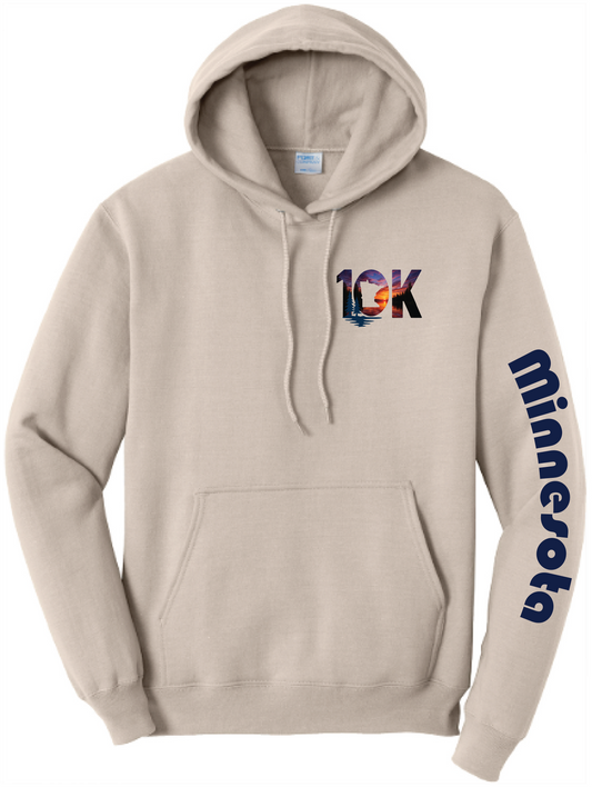 Minnesota 10K Unisex Core Fleece Hooded Sweatshirt