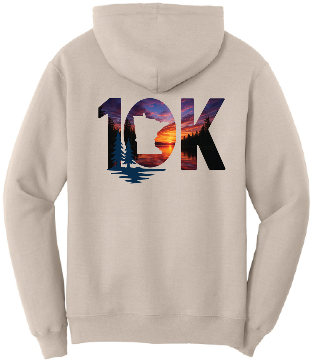 Minnesota 10K Unisex Core Fleece Hooded Sweatshirt