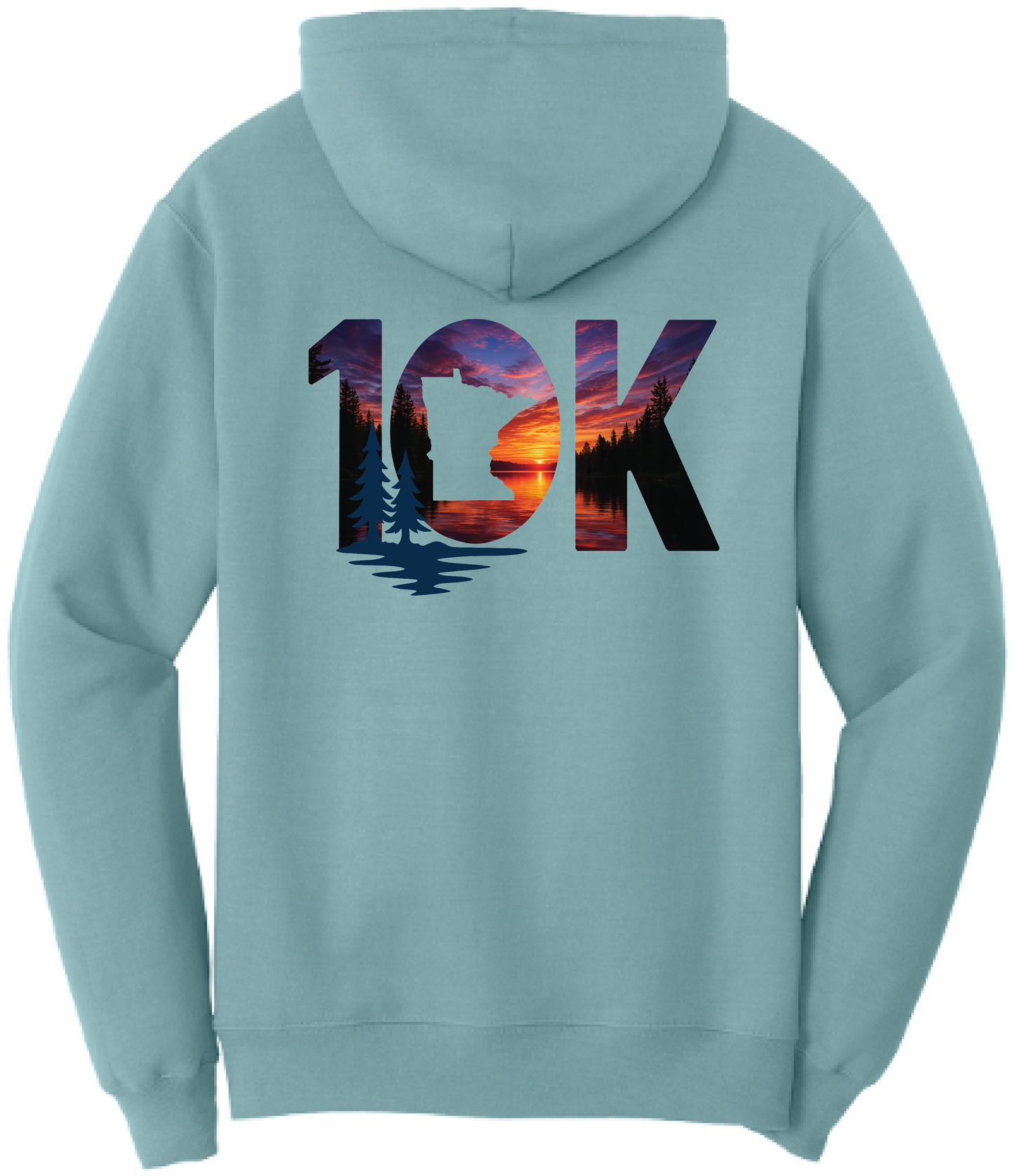 Minnesota 10K Unisex Core Fleece Hooded Sweatshirt