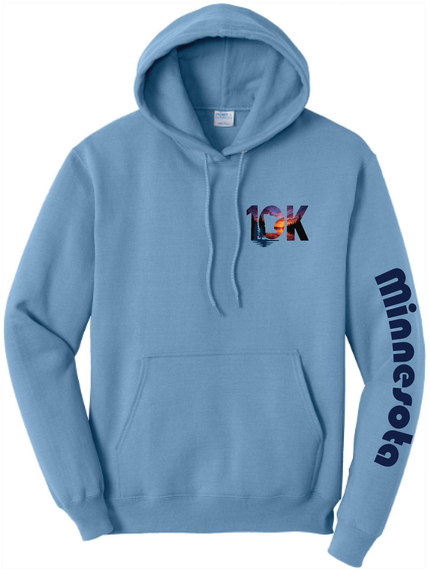 Minnesota 10K Unisex Core Fleece Hooded Sweatshirt