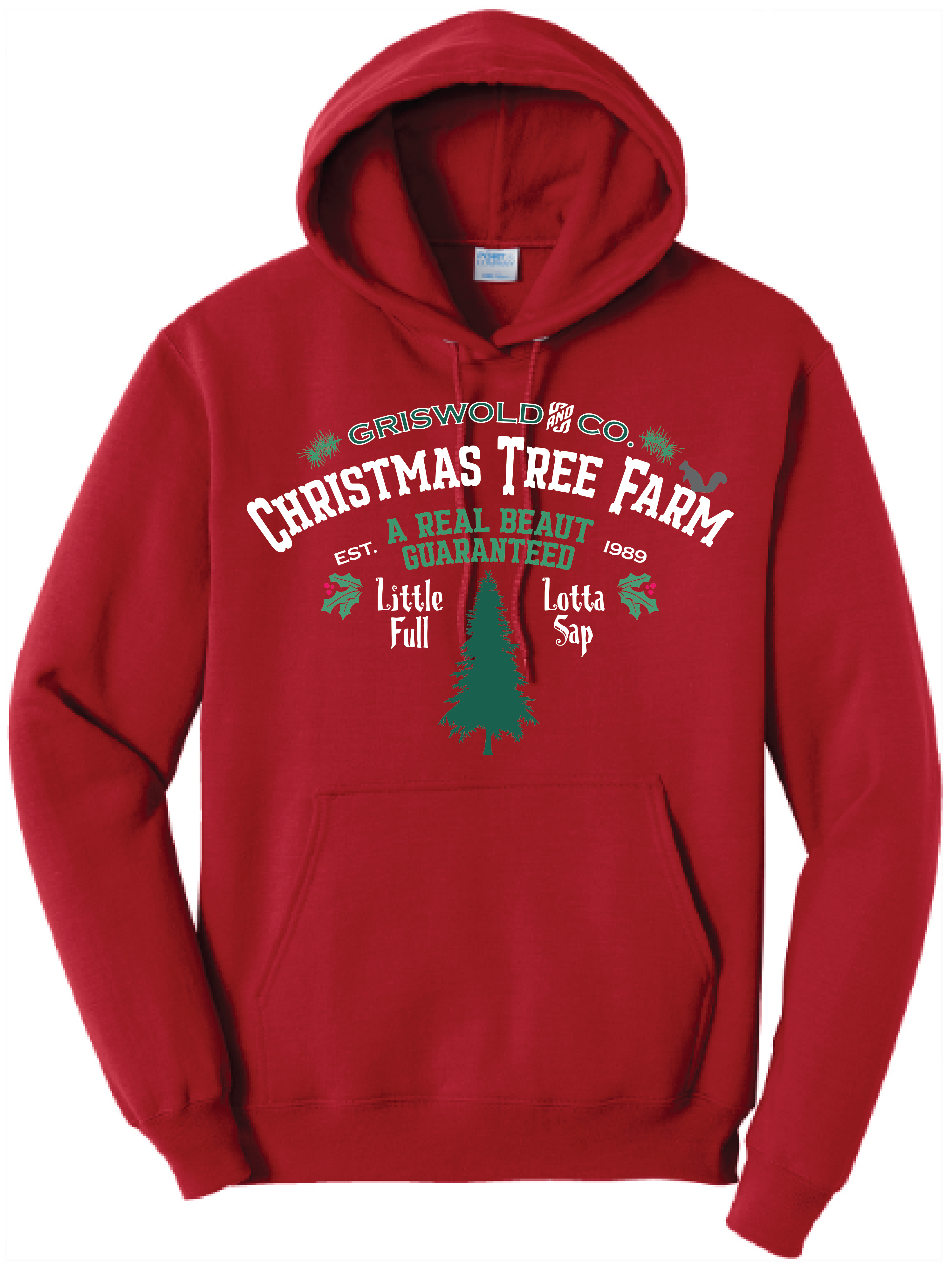 Unisex Griswold Tree Farm Core Fleece Hooded Sweatshirt