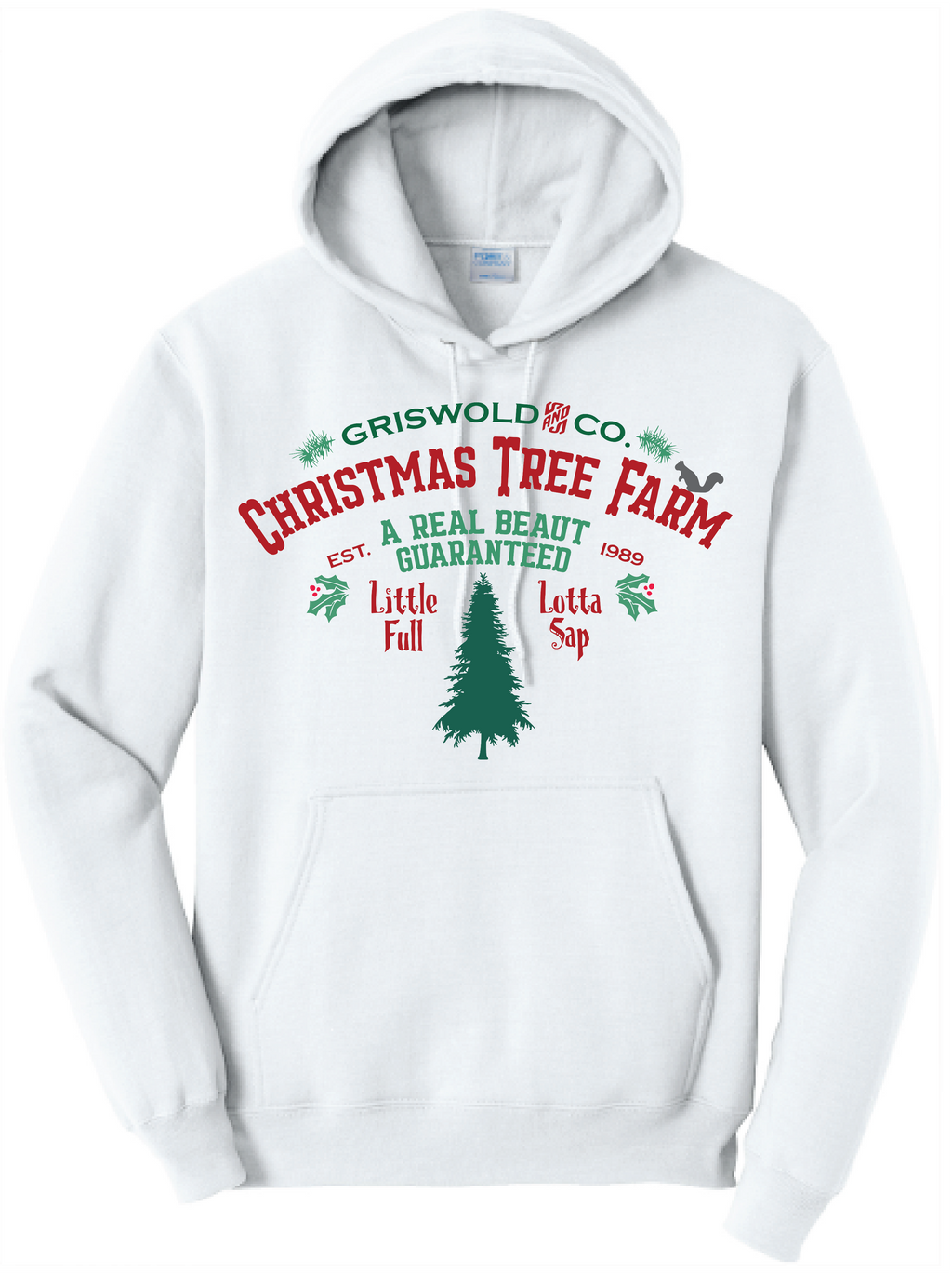 Unisex Griswold Tree Farm Core Fleece Hooded Sweatshirt