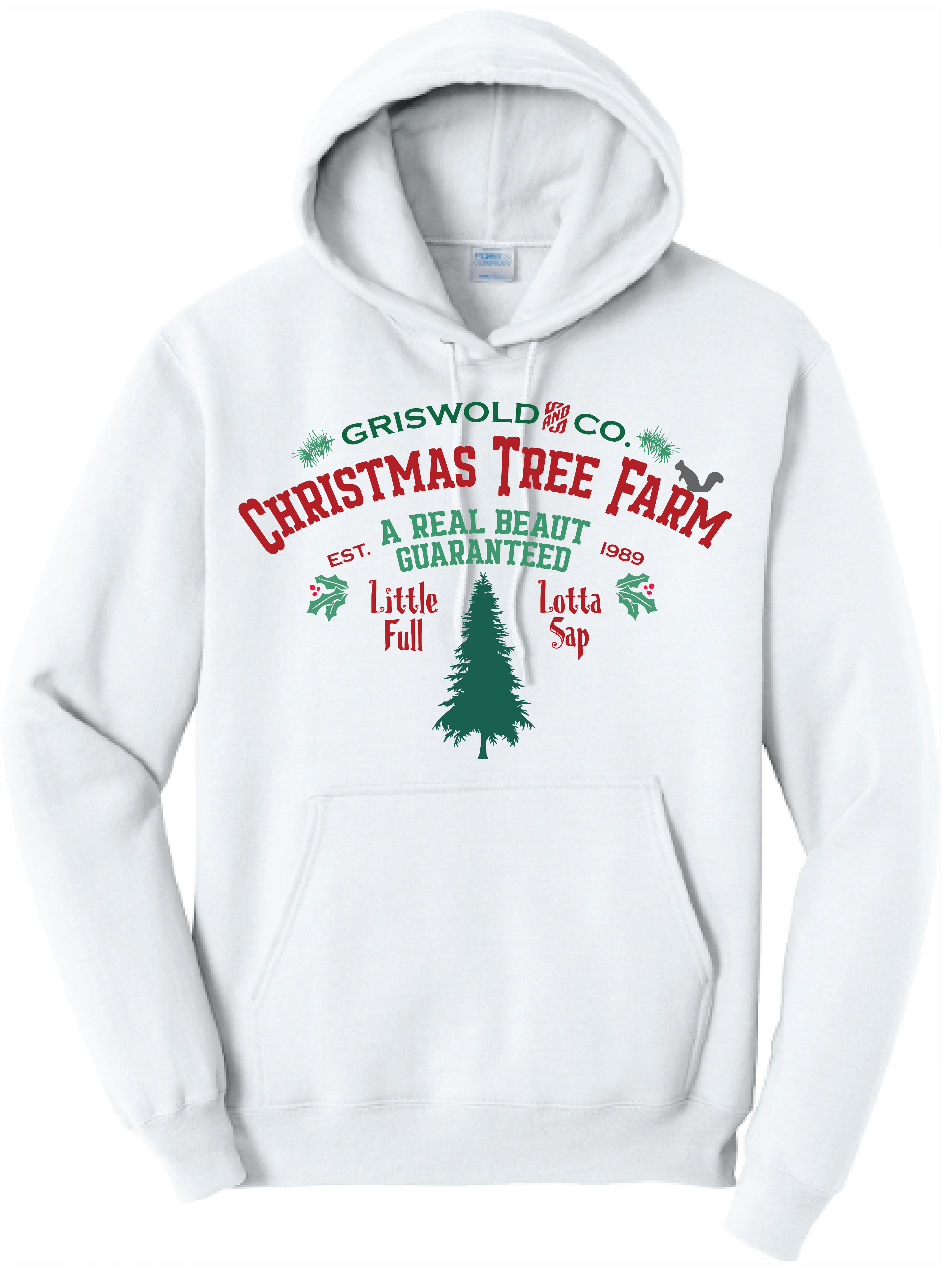 Unisex Griswold Tree Farm Core Fleece Hooded Sweatshirt