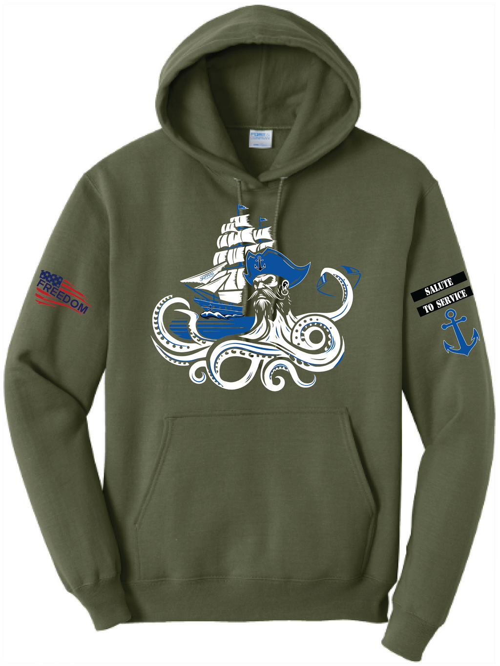 Salute To Service Men's Football Core Fleece Hooded Sweatshirt