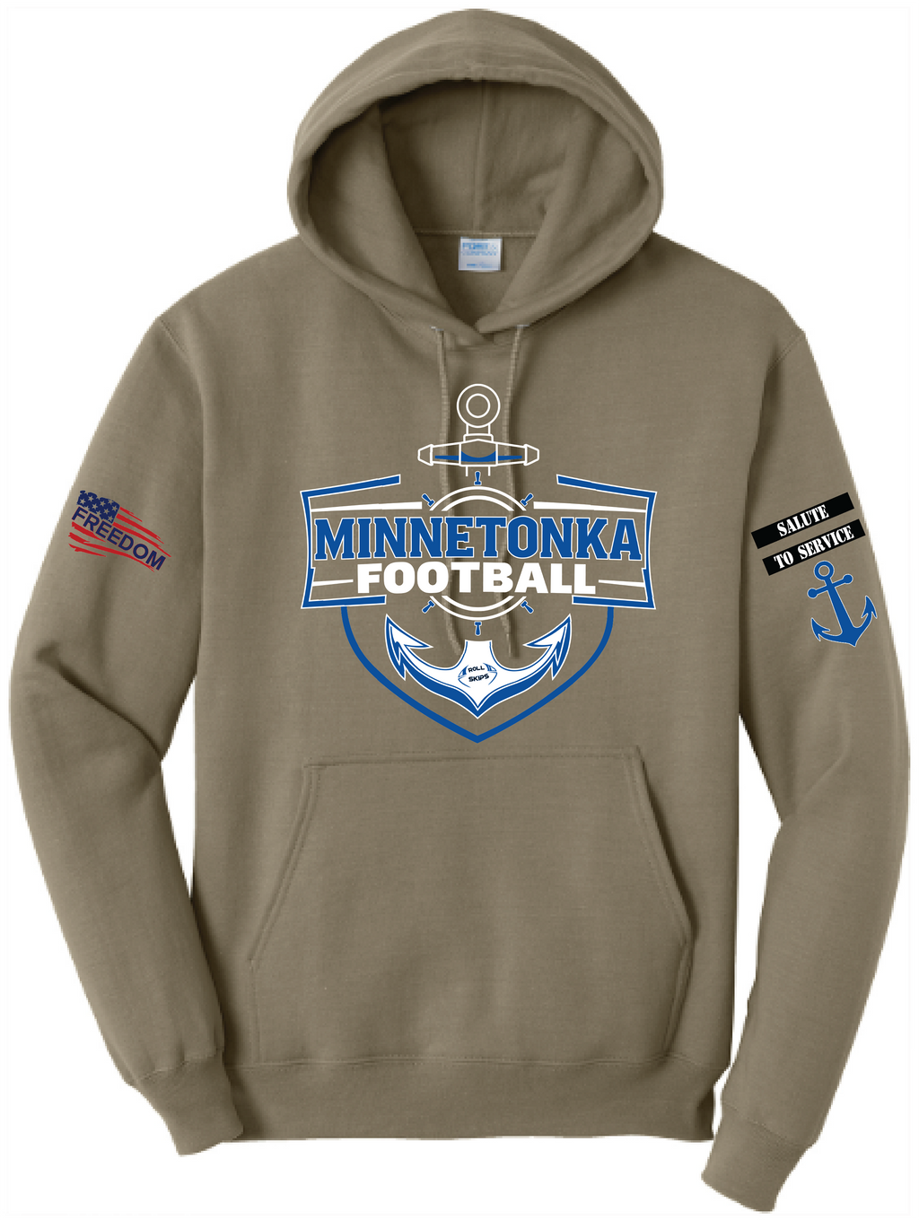 Salute To Service Men's Football Core Fleece Hooded Sweatshirt
